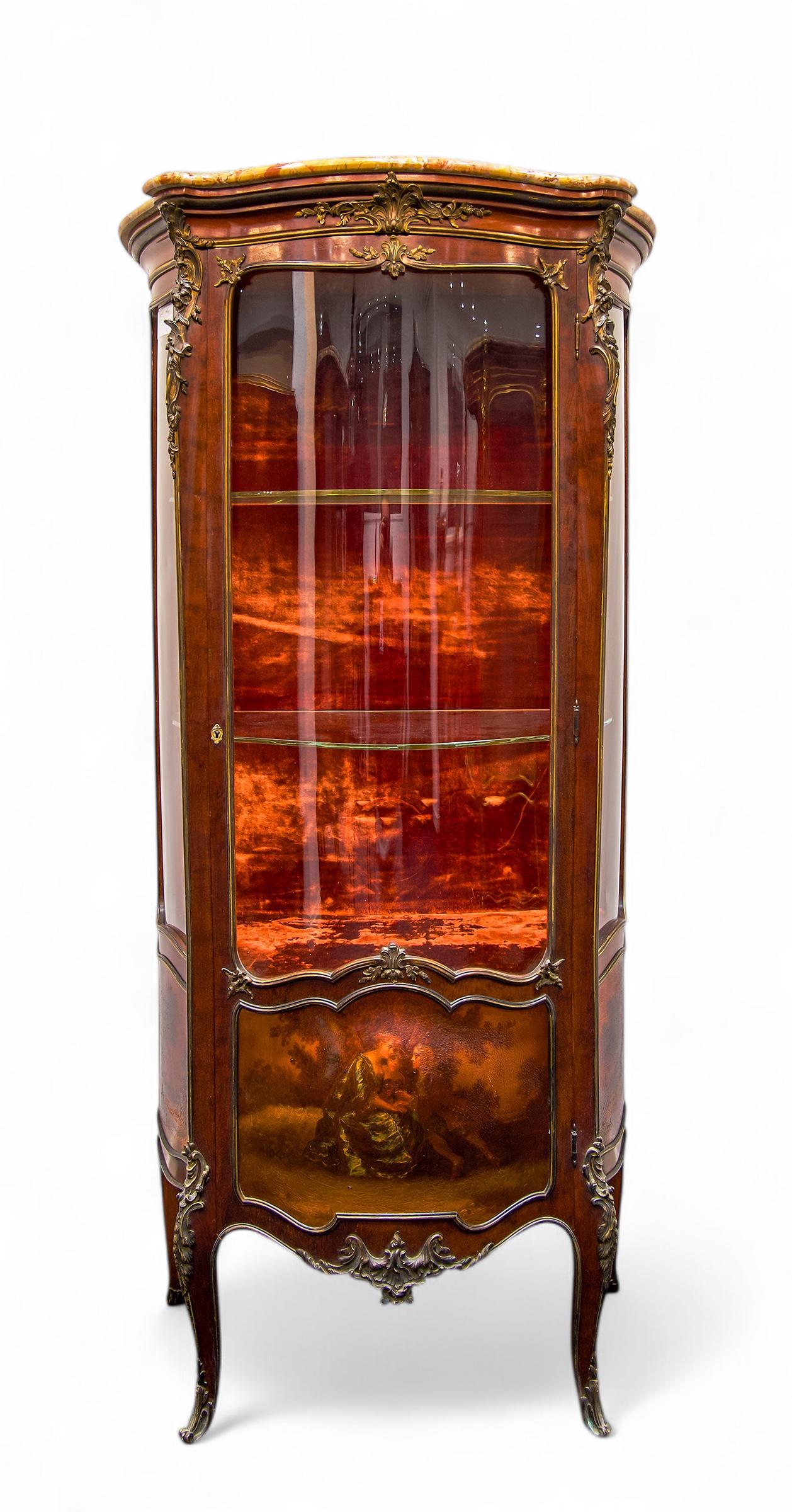 Antique French Vitrine Cabinet in the manner of Francois Linke (1 of 7) Antique French Vitrine Cabinet in the manner of Francois Linke (1 of 7)