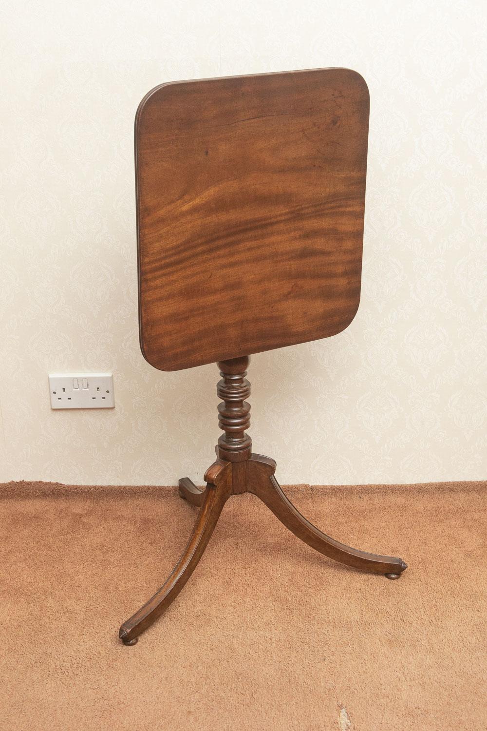George III Mahogany Tip up Tripod Table (1 of 9)