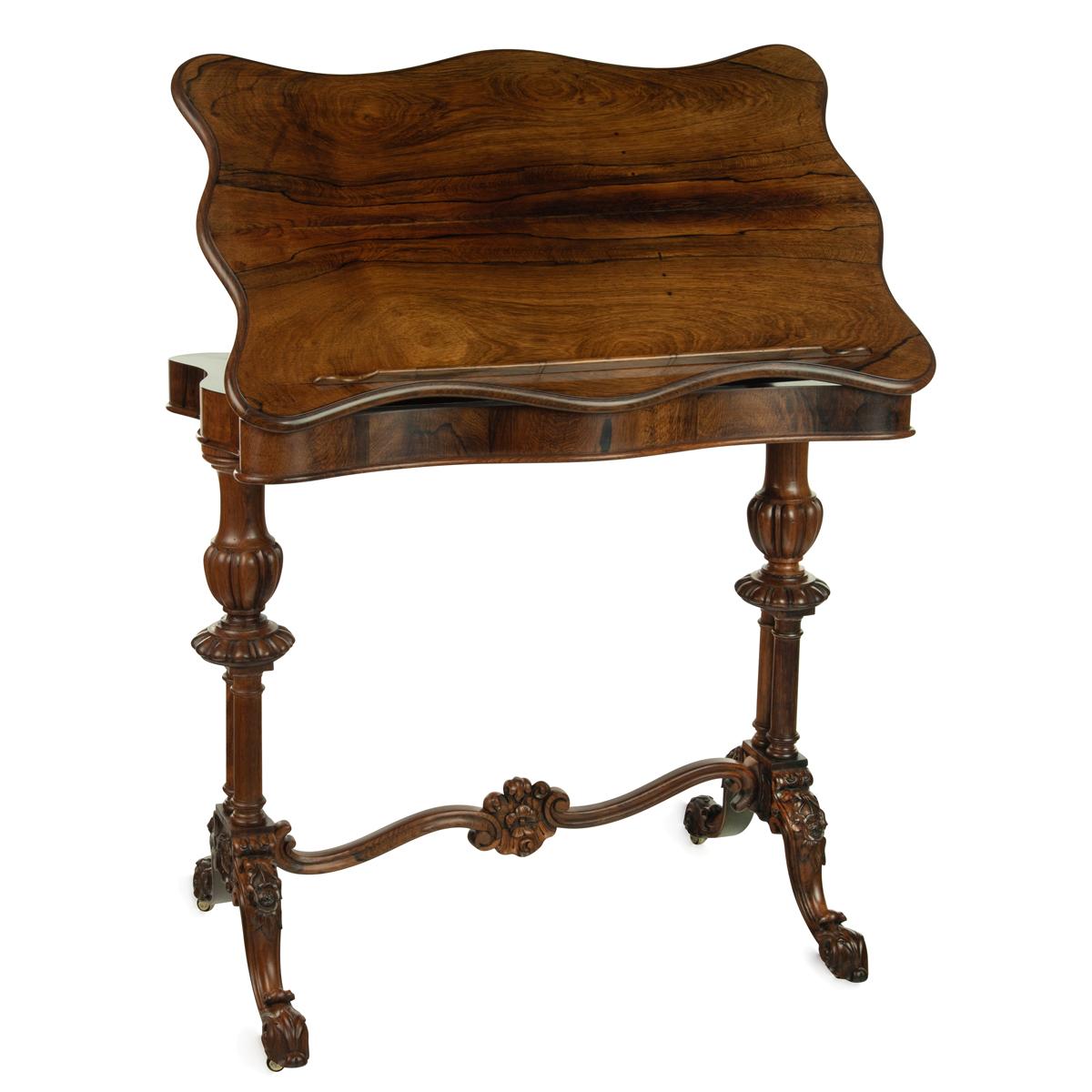 Early Victorian Rosewood Reading Table (1 of 13)