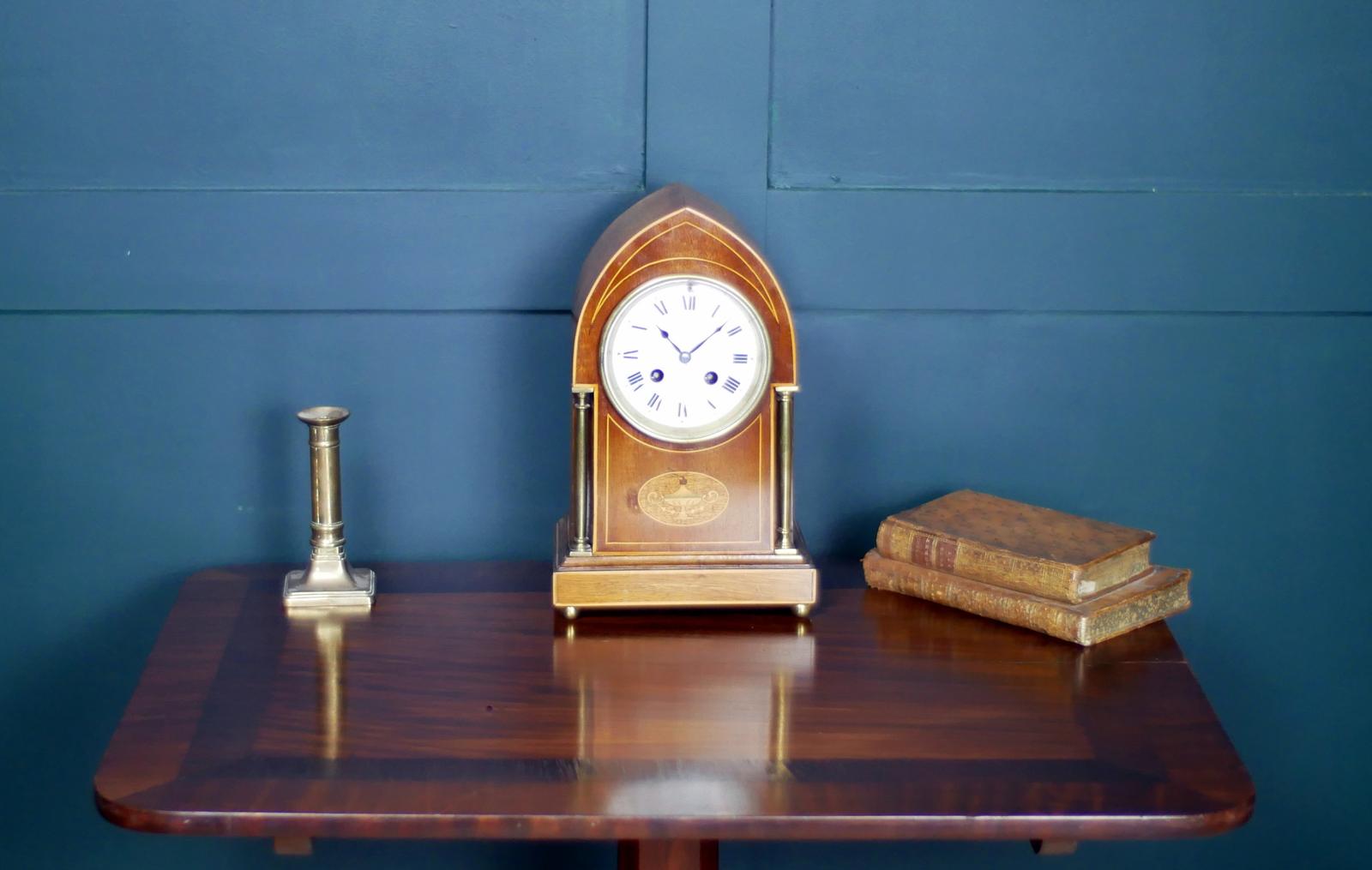 Edwardian Mantel Lancet Clock (1 of 14) Edwardian Mantel Lancet Clock (1 of 14)