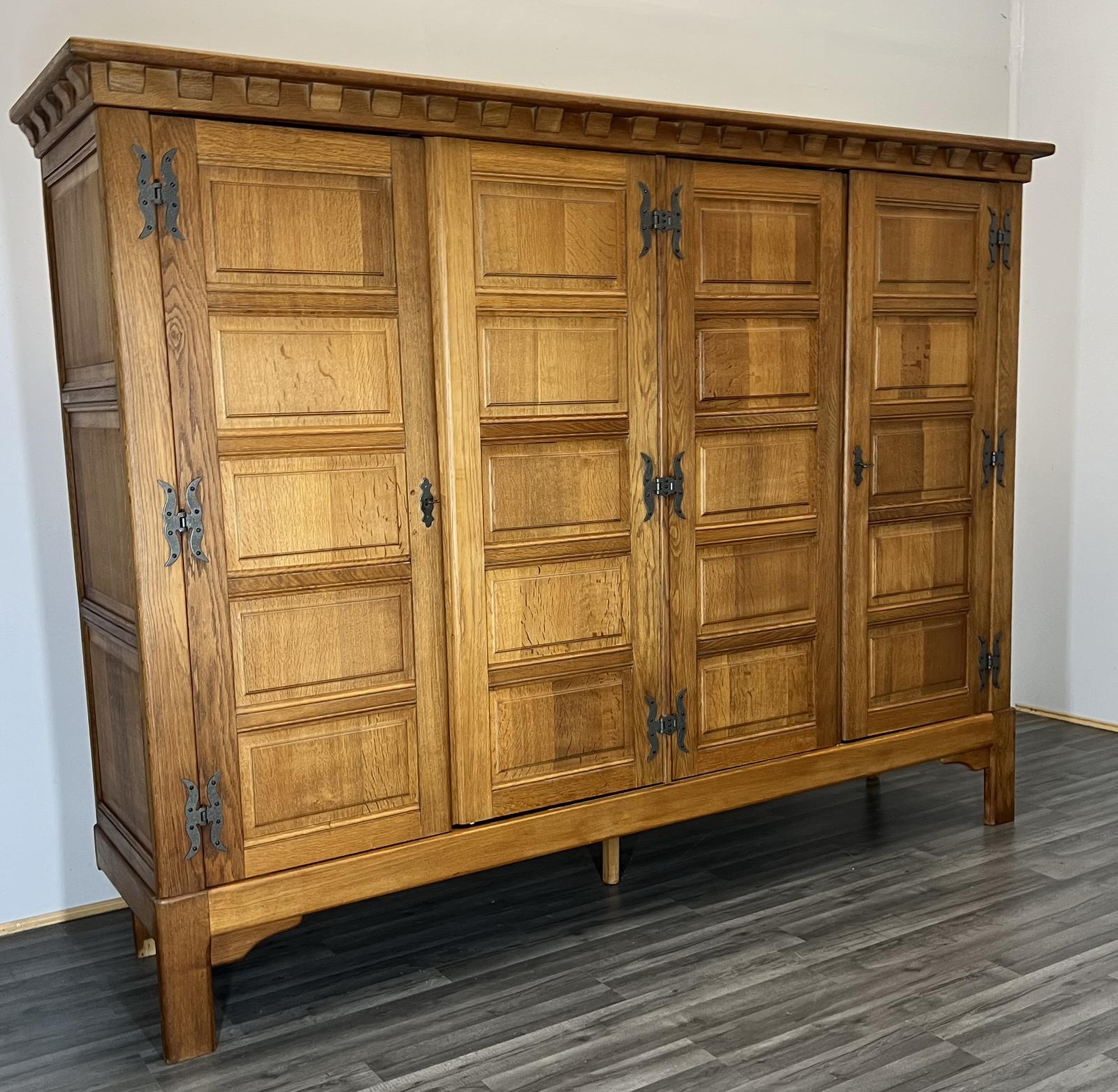 French Carved 4 Door Armoire Wardrobe (1 of 10) French Carved 4 Door Armoire Wardrobe (1 of 10)