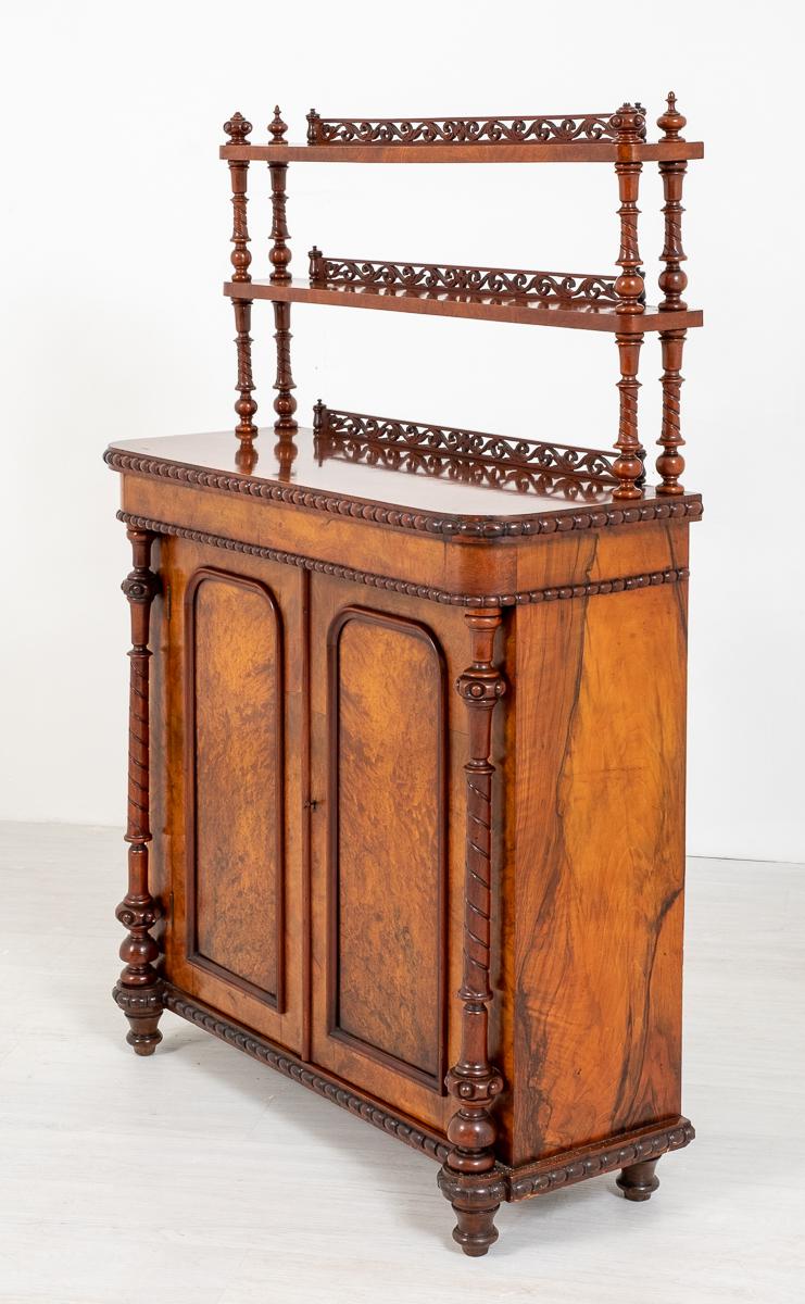 Superb Victorian Burr Walnut Chiffonier (1 of 7)