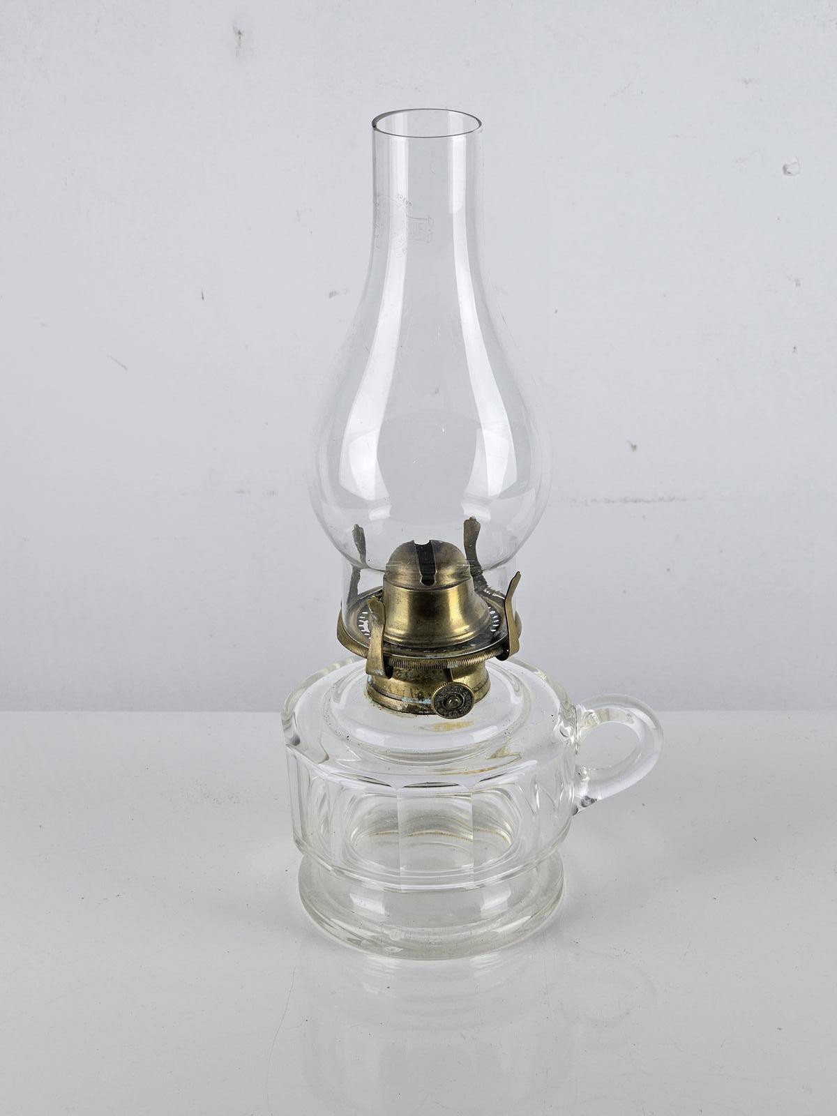Clear Glass Vintage Oil Lamp (1 of 5)