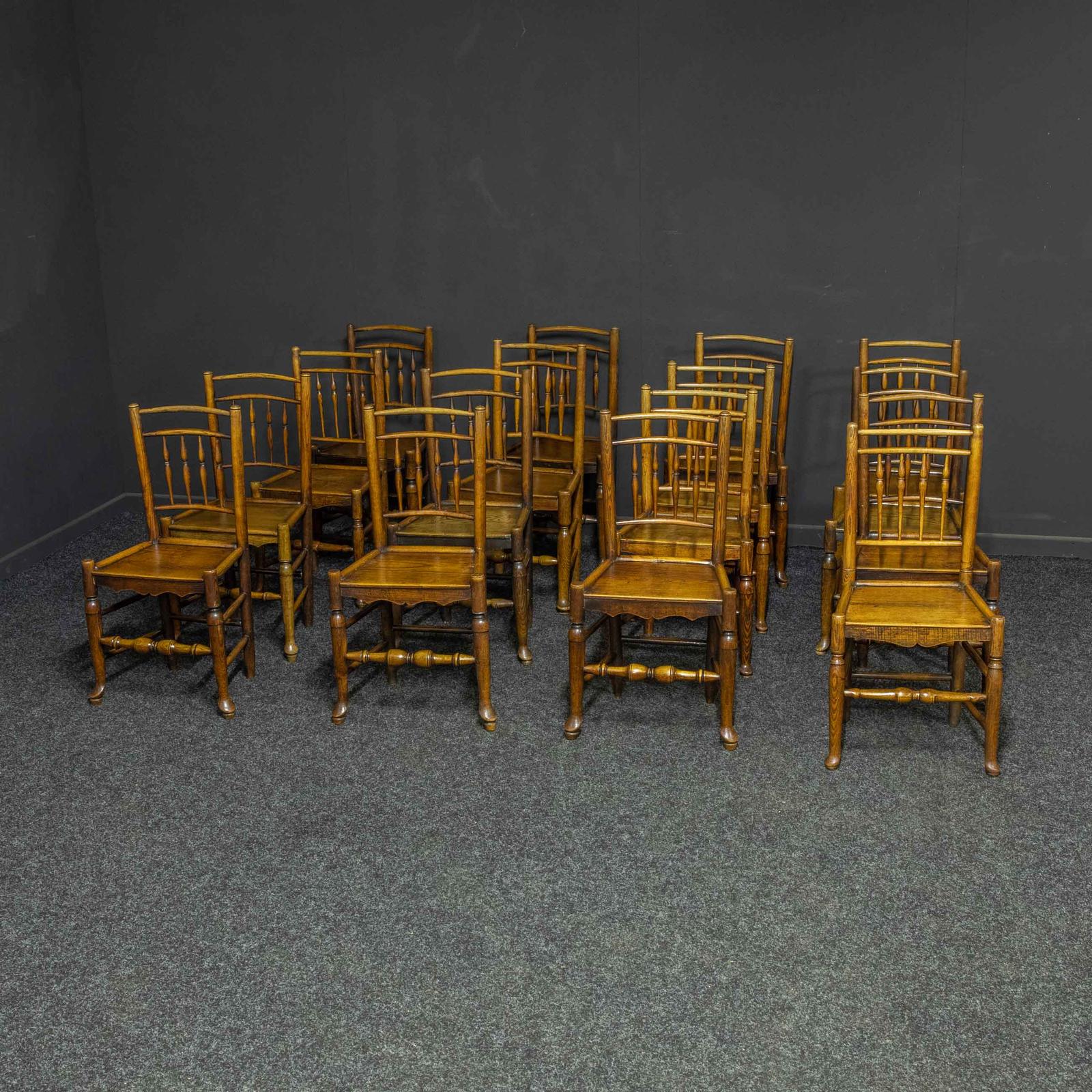 Set of Sixteen 18th Century Country Chairs (1 of 12)