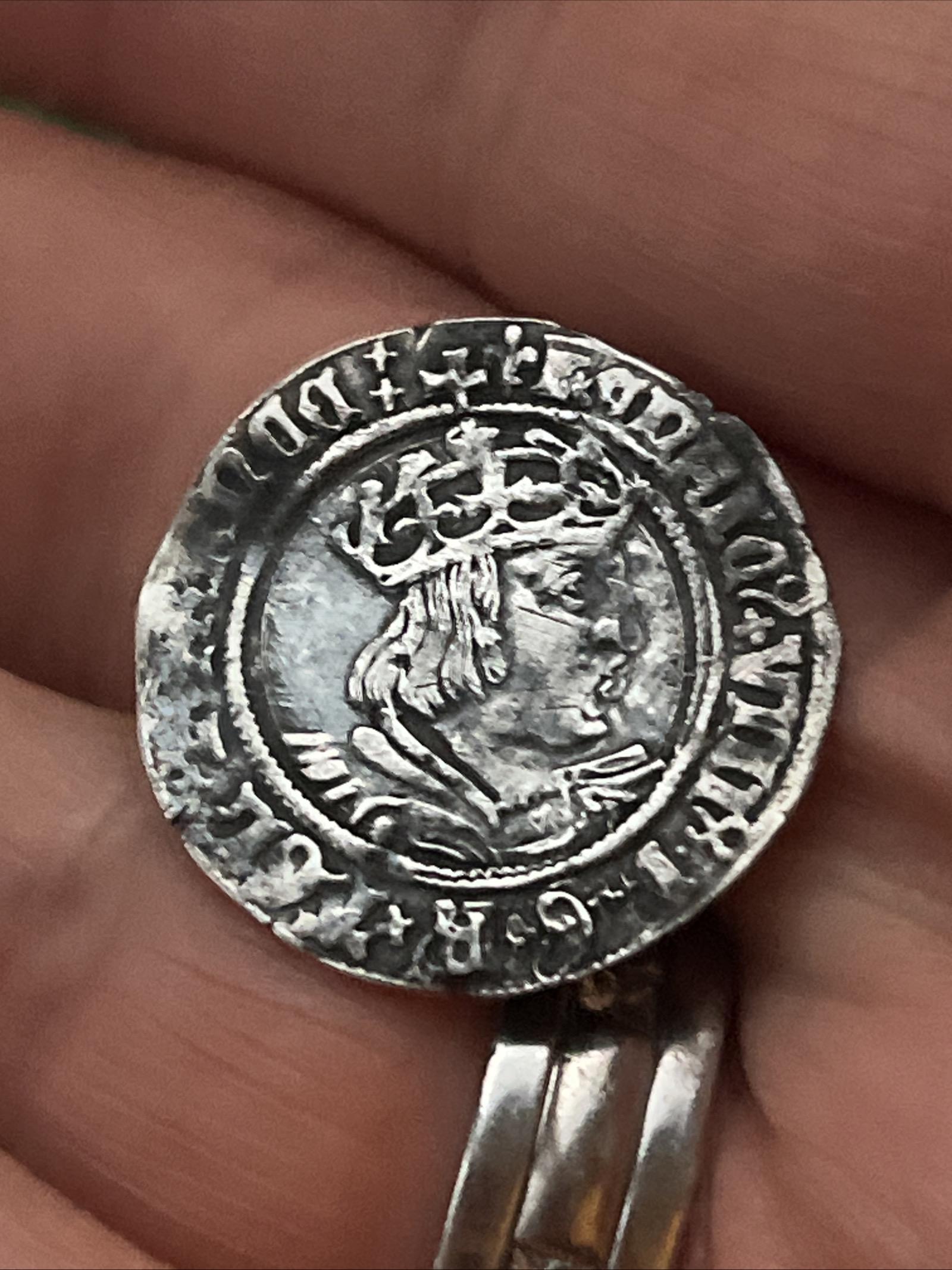 Henry VIII - Hammered Silver Groat - 1526 - 44 Second Coinage MM: Lis (1 of 17)