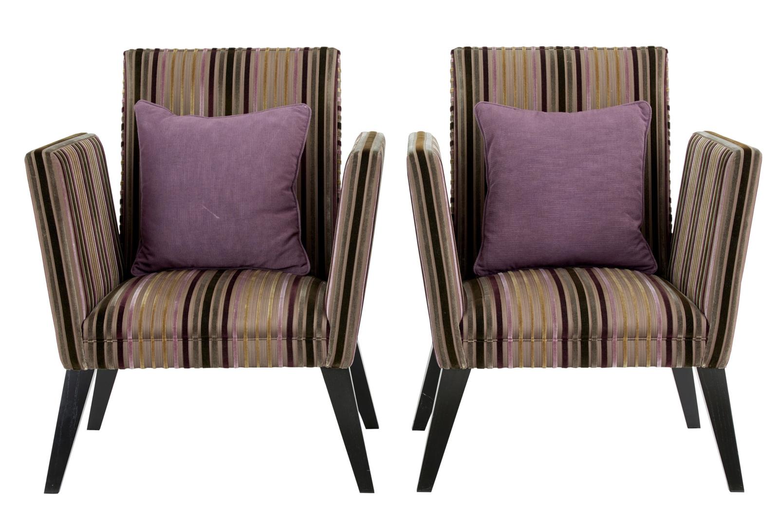 Pair of Contemporary Lounge Armchairs (1 of 8)
