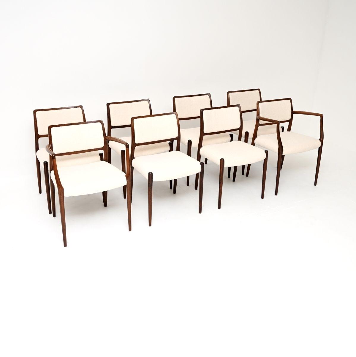 Set of Eight Danish Rosewood Dining Chairs by Niels Moller (1 of 10) Set of Eight Danish Rosewood Dining Chairs by Niels Moller (1 of 10)