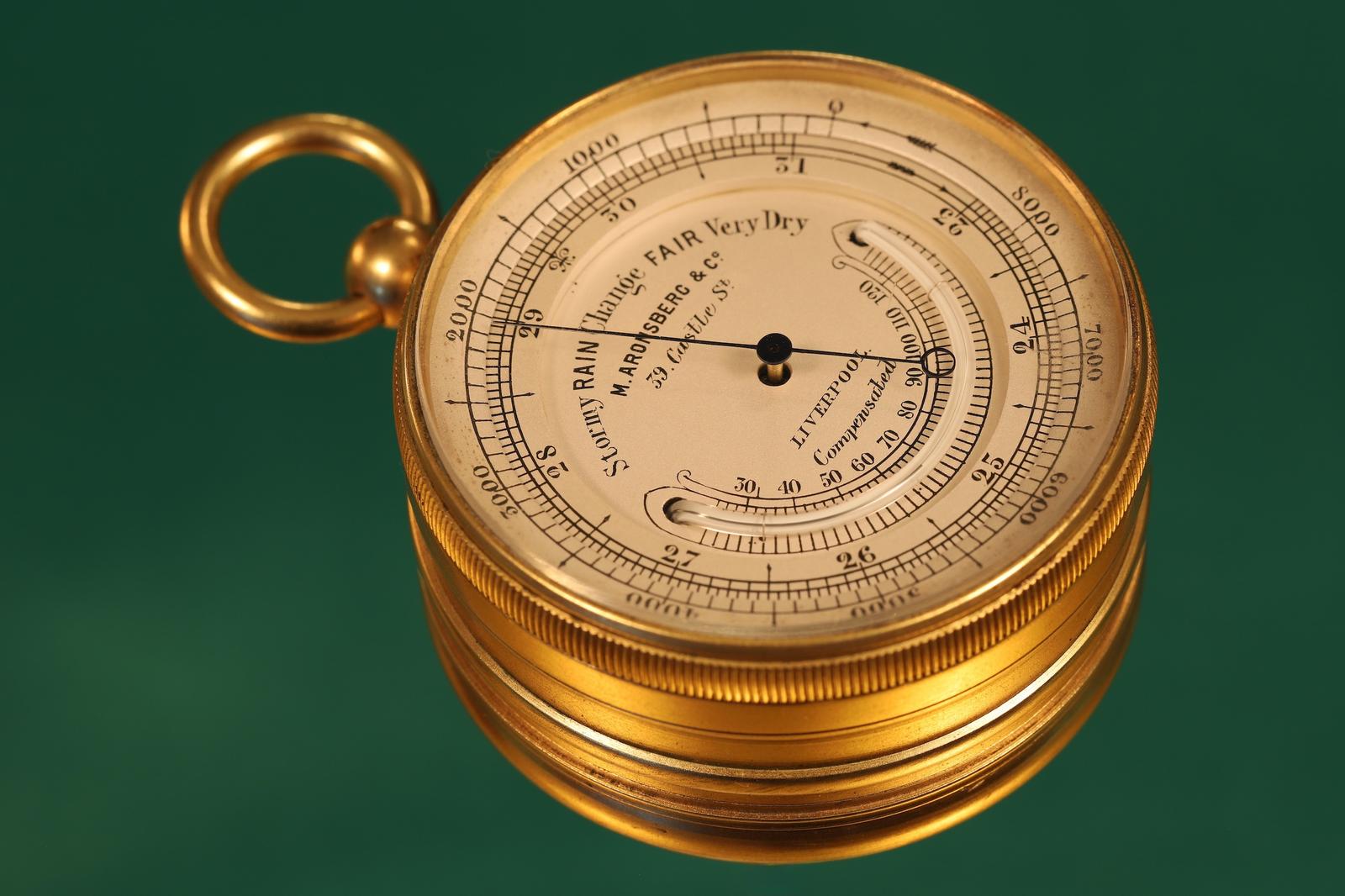 Pocket Barometer Compass Compendium in Case C1885 (1 of 13)