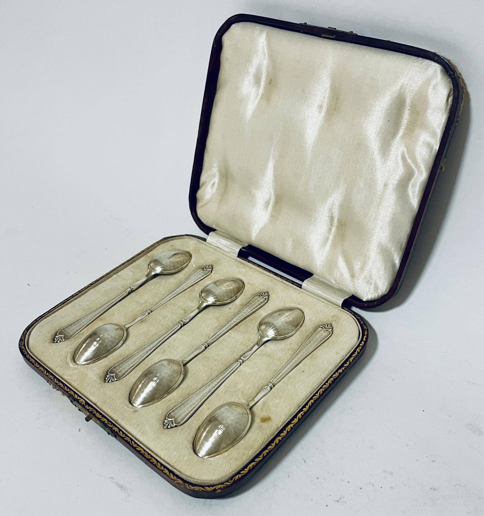 Set of 6 Antique Silver Teaspoons (1 of 16) Set of 6 Antique Silver Teaspoons (1 of 16)