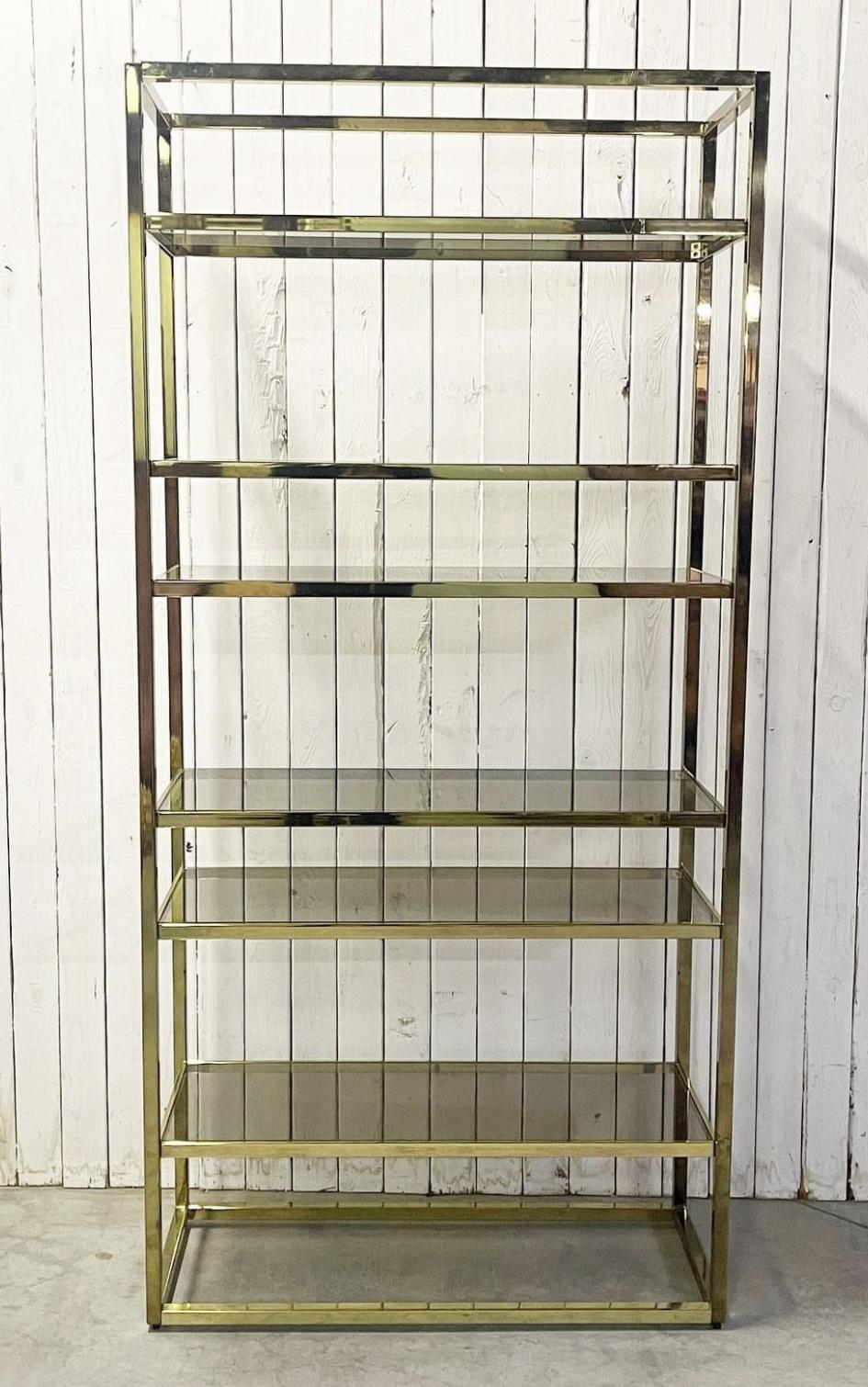 Stylish French Hollywood Regency Brass Etagere (1 of 1) Stylish French Hollywood Regency Brass Etagere (1 of 1)