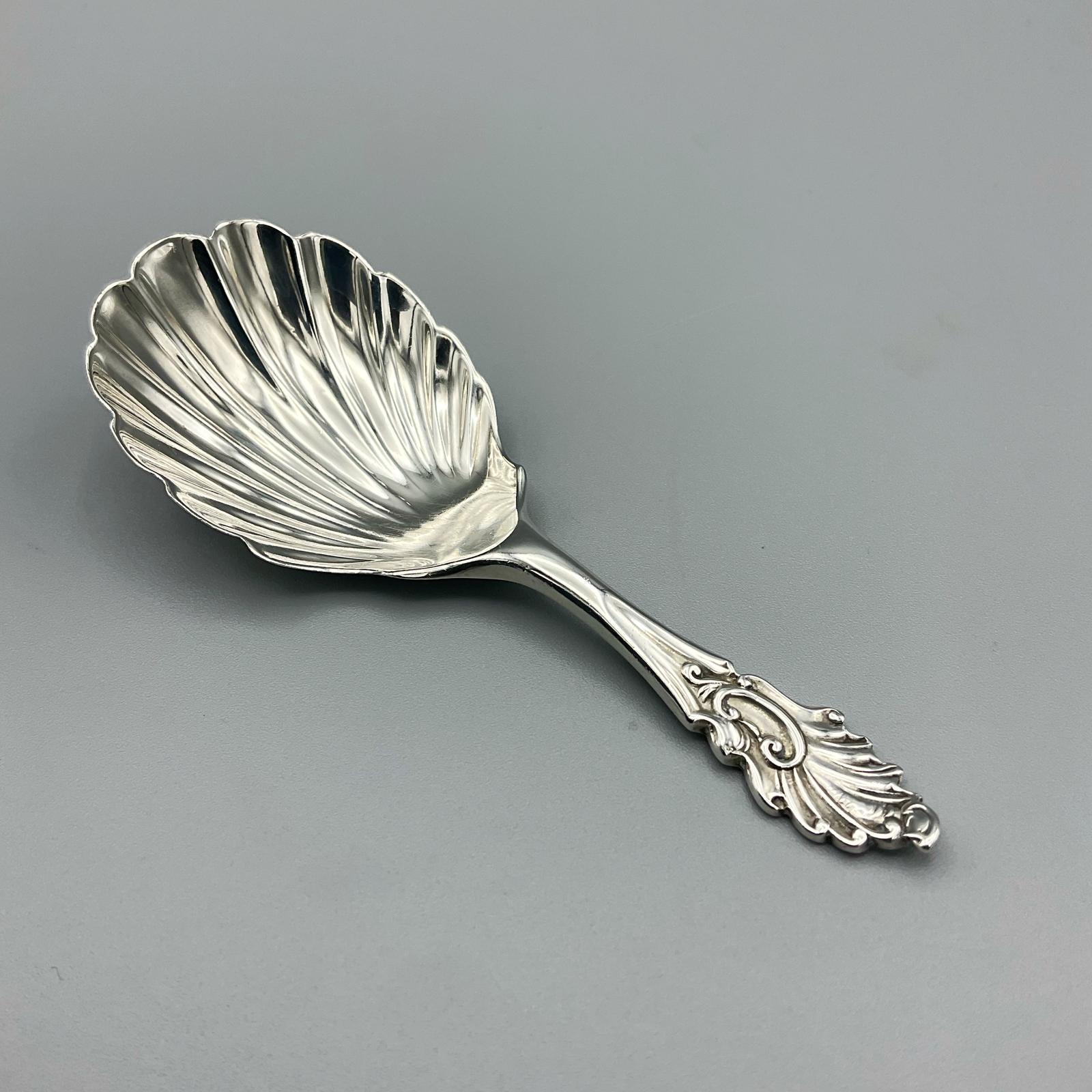 Antique 1908 Sterling Silver Tea Caddy Spoon (1 of 9)