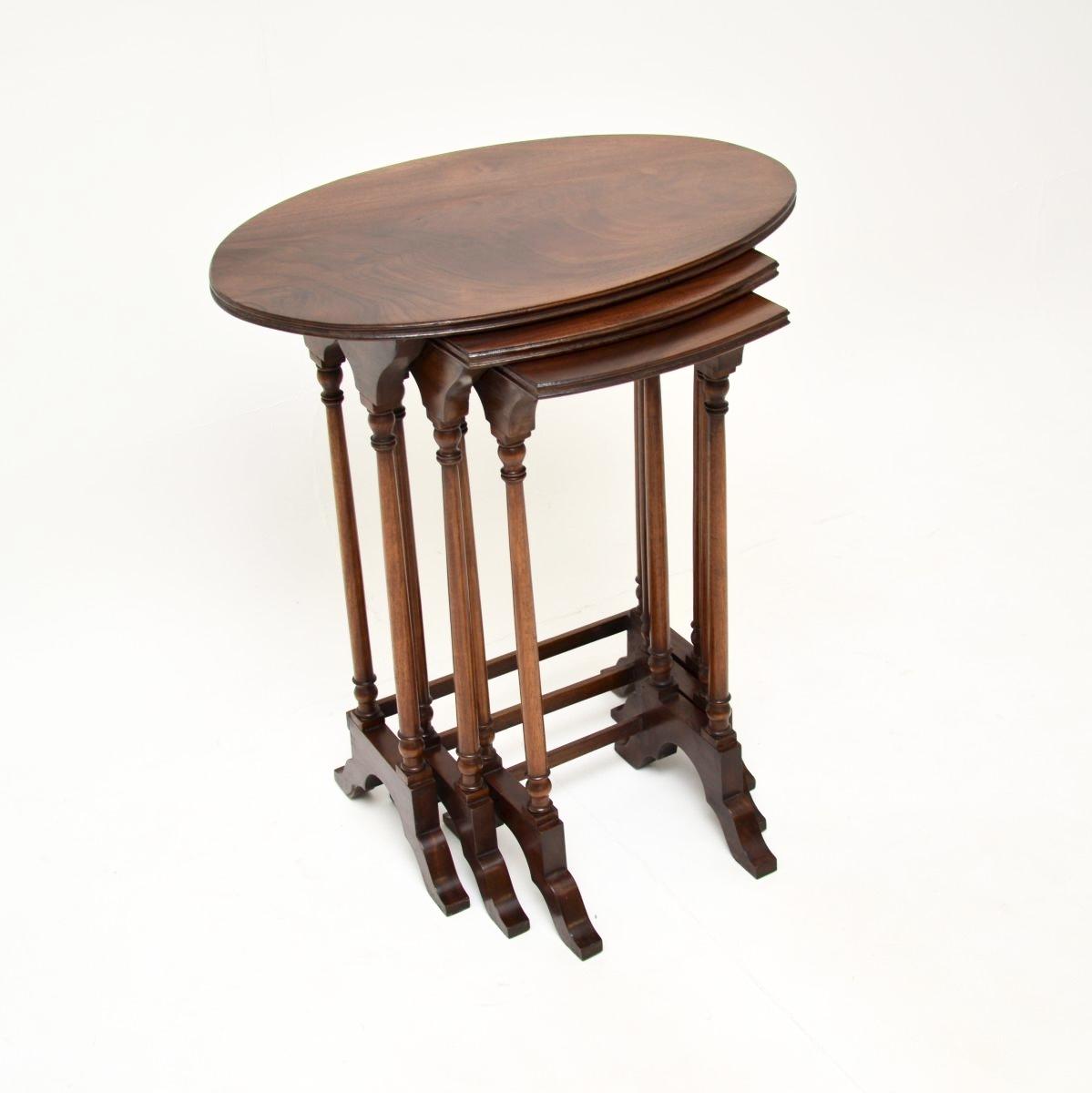 Antique Edwardian Mahogany Nest of Tables (1 of 7) Antique Edwardian Mahogany Nest of Tables (1 of 7)