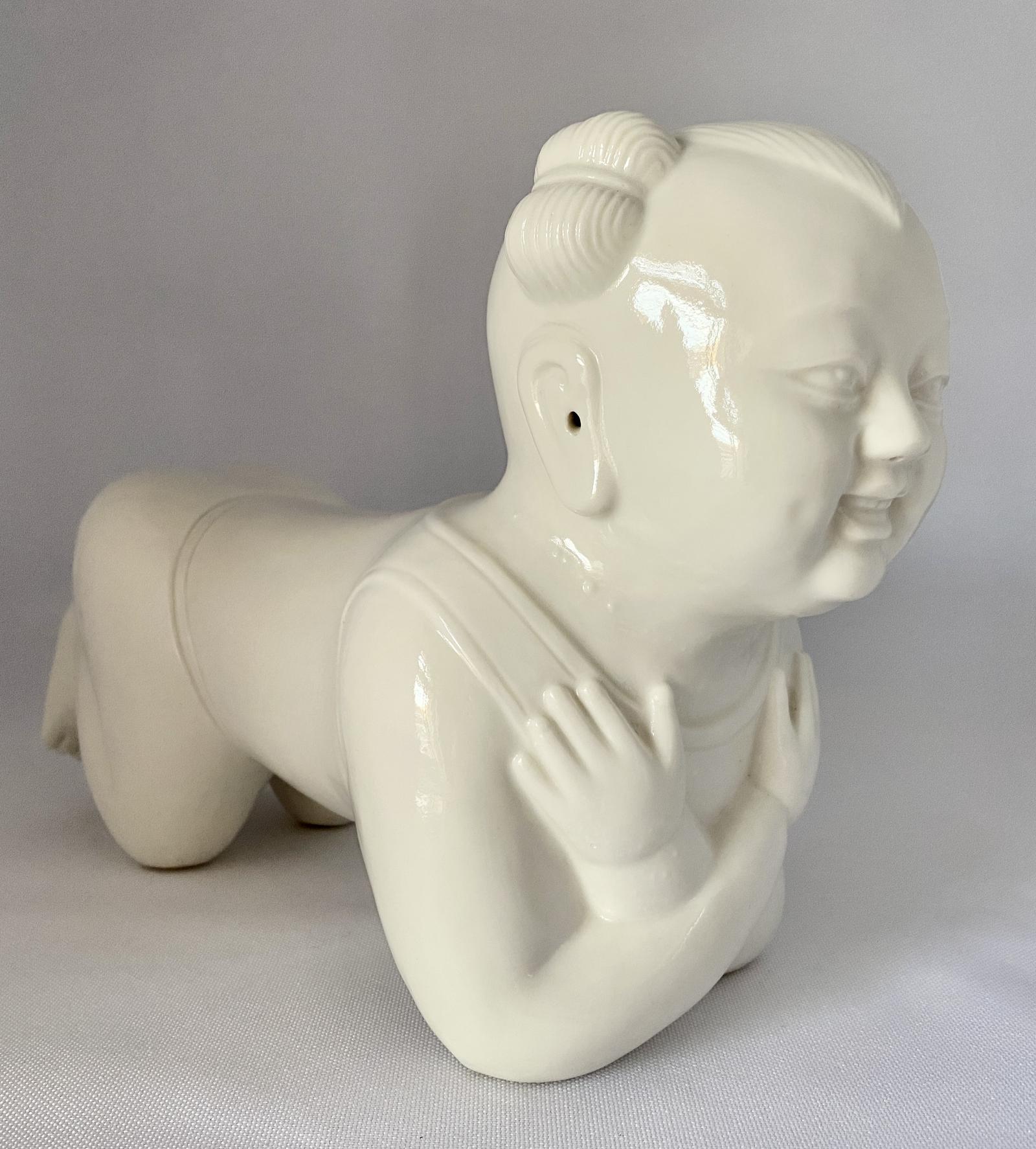 Chinese Hoho Boy Pillow Neck Rest c.1930 (1 of 10)