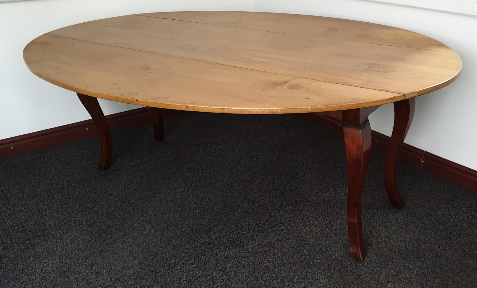 Large French Fruitwood & Pine Farmhouse Kitchen Table (1 of 1) Large French Fruitwood & Pine Farmhouse Kitchen Table (1 of 1)