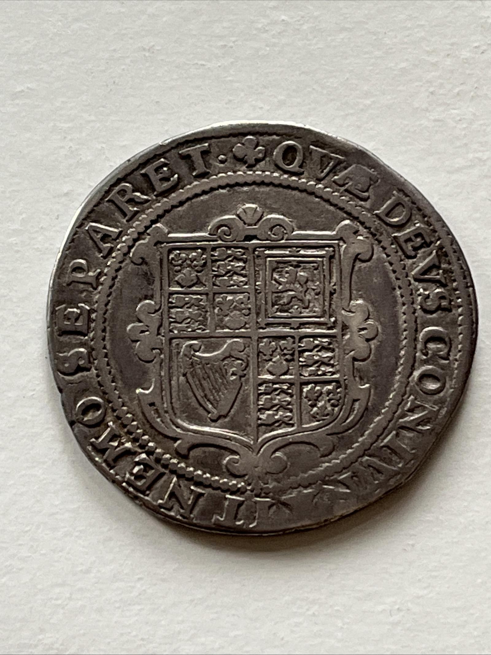 James VI / I - Hammered Silver Crown - Mintmark : Trefoil (1 of 17)