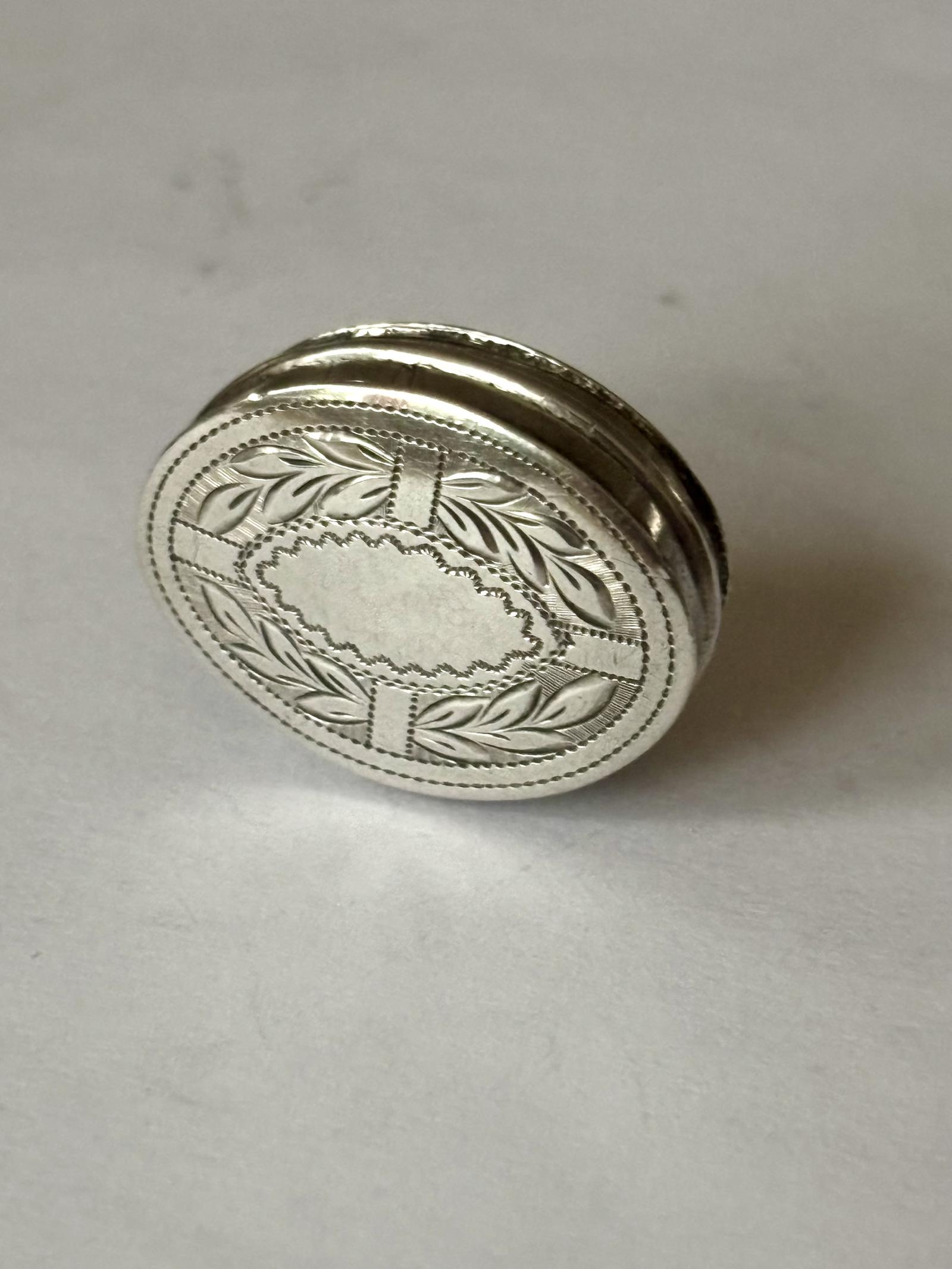 Antique George III Sterling Silver Patch Pill Box Birmingham 1793 Maker IB (1 of 6)