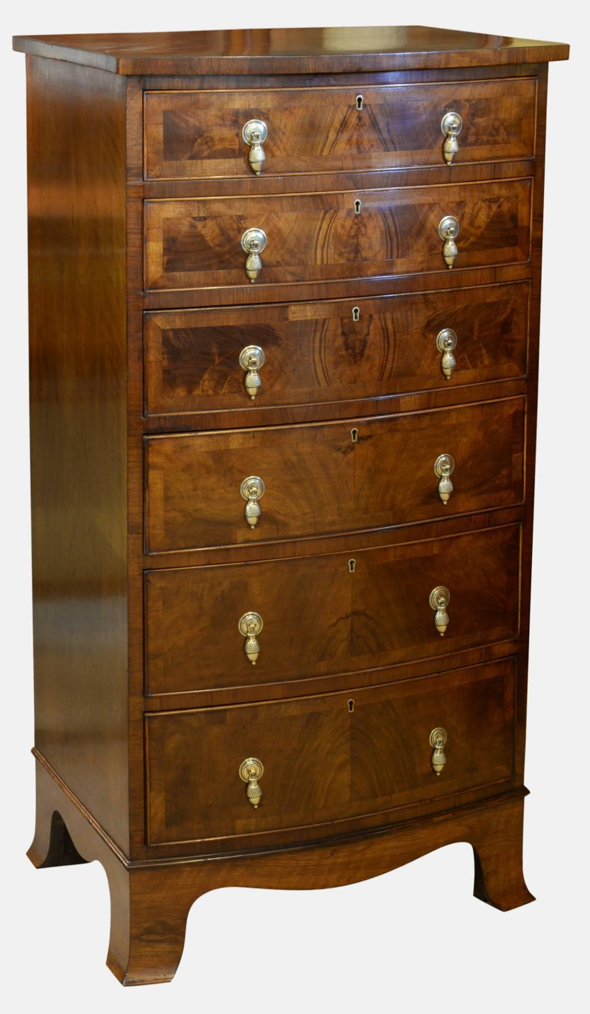 Edwardian Burr Walnut Chest of Drawers (1 of 1) Edwardian Burr Walnut Chest of Drawers (1 of 1)