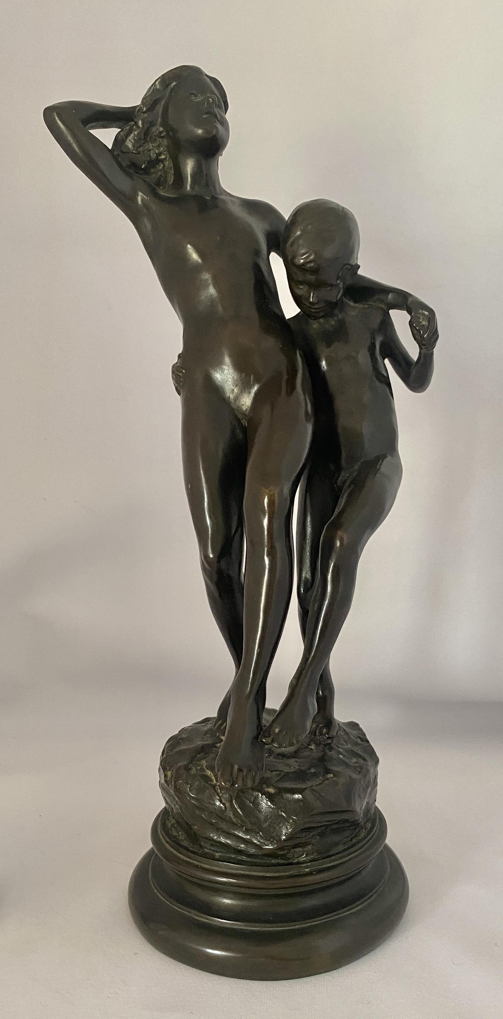 Bronze Group, Running Children. C1900 (1 of 8)