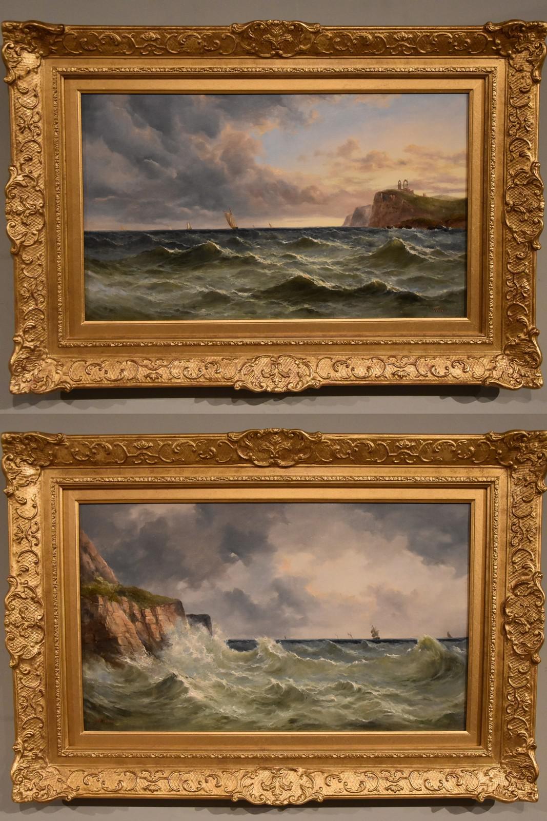 Oil Painting Pair by John James Wilson RBA "Shipping off the North East Coast" (1 of 11) Oil Painting Pair by John James Wilson RBA "Shipping off the North East Coast" (1 of 11)