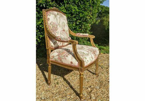 French Giltwood Fauteuil Armchair (1 of 10)