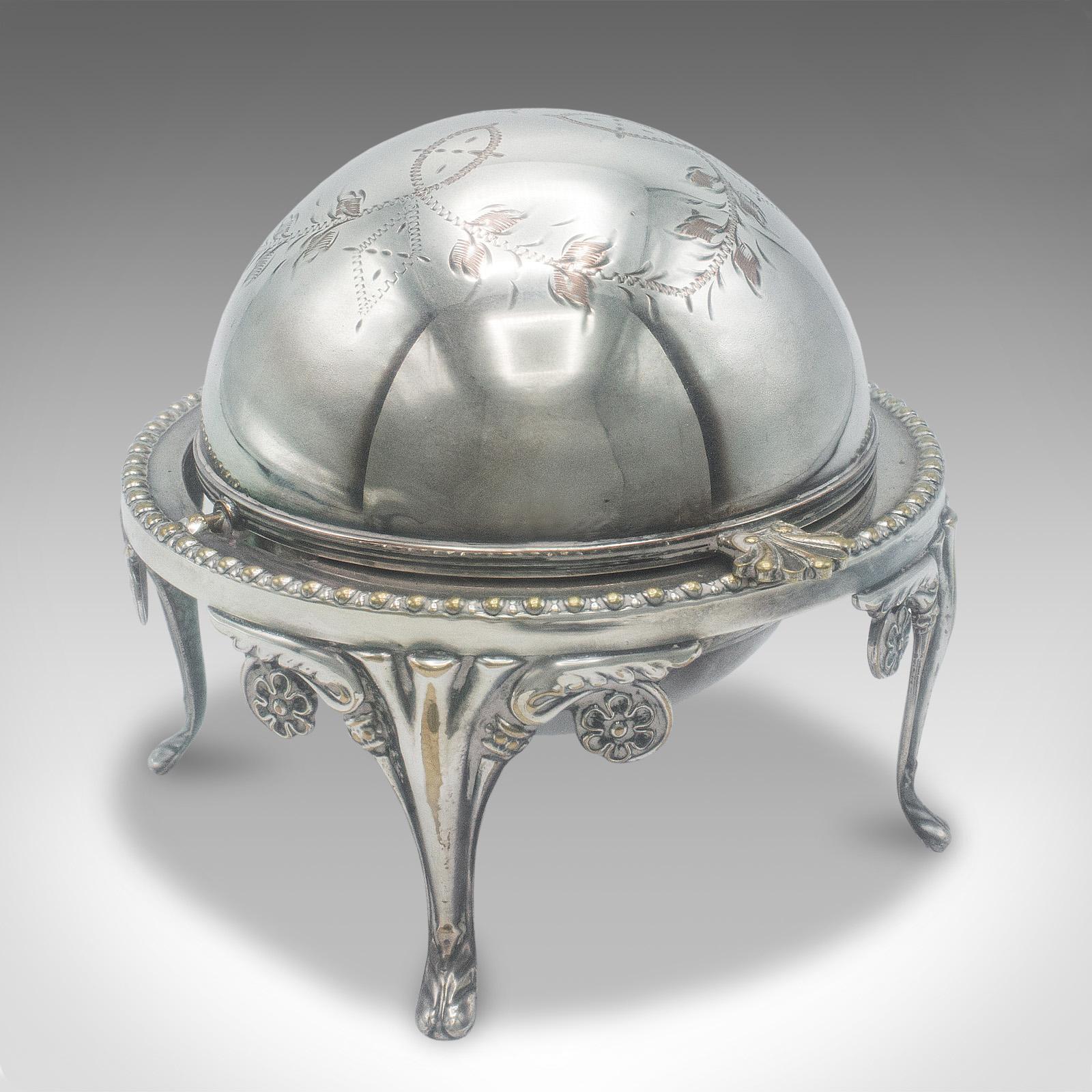 Antique Caviar Dome, English, Silver Plate, Glass, Serving Bowl - Edwardian 1910 (1 of 12) Antique Caviar Dome, English, Silver Plate, Glass, Serving Bowl - Edwardian 1910 (1 of 12)