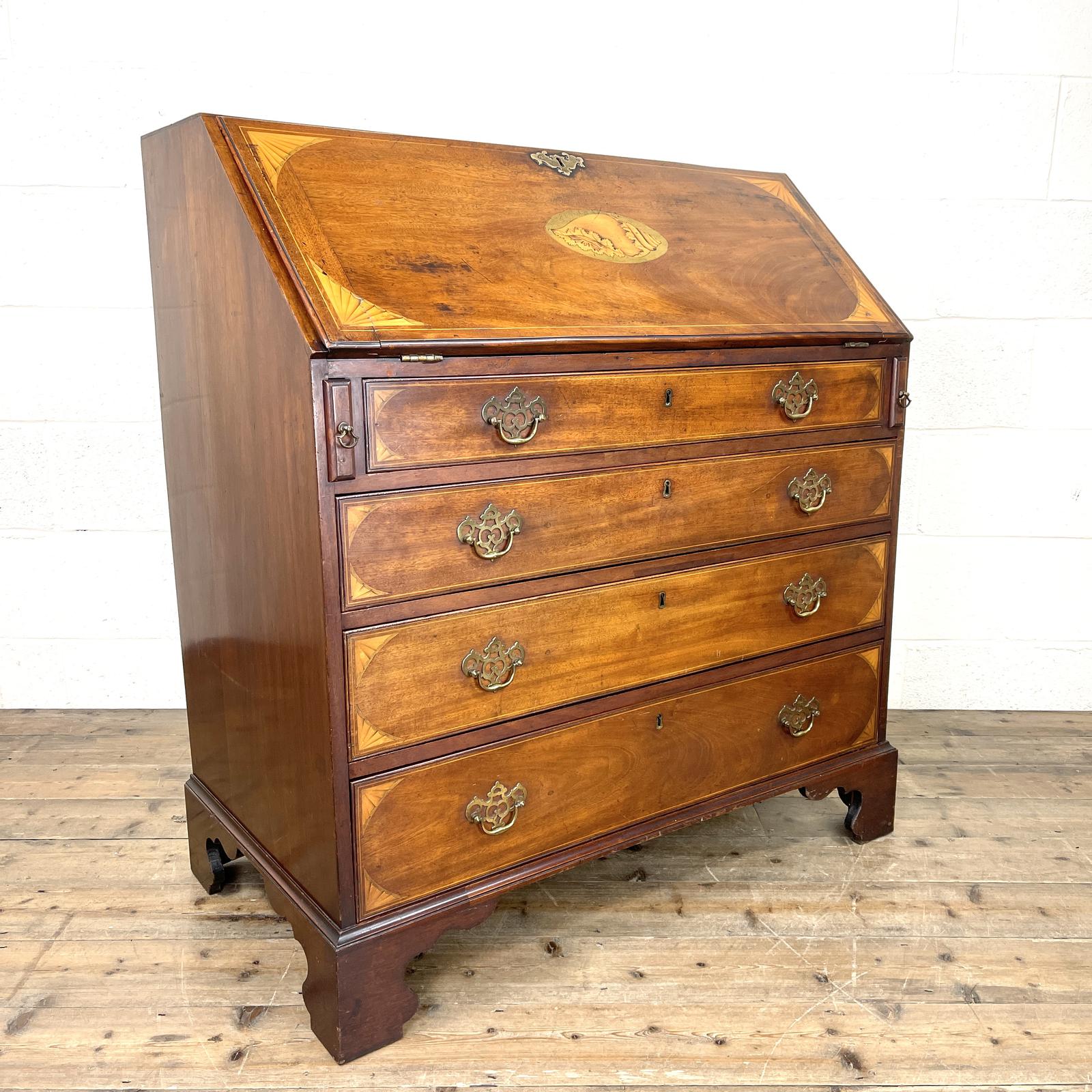 Antique Mahogany Bureau (1 of 13) Antique Mahogany Bureau (1 of 13)