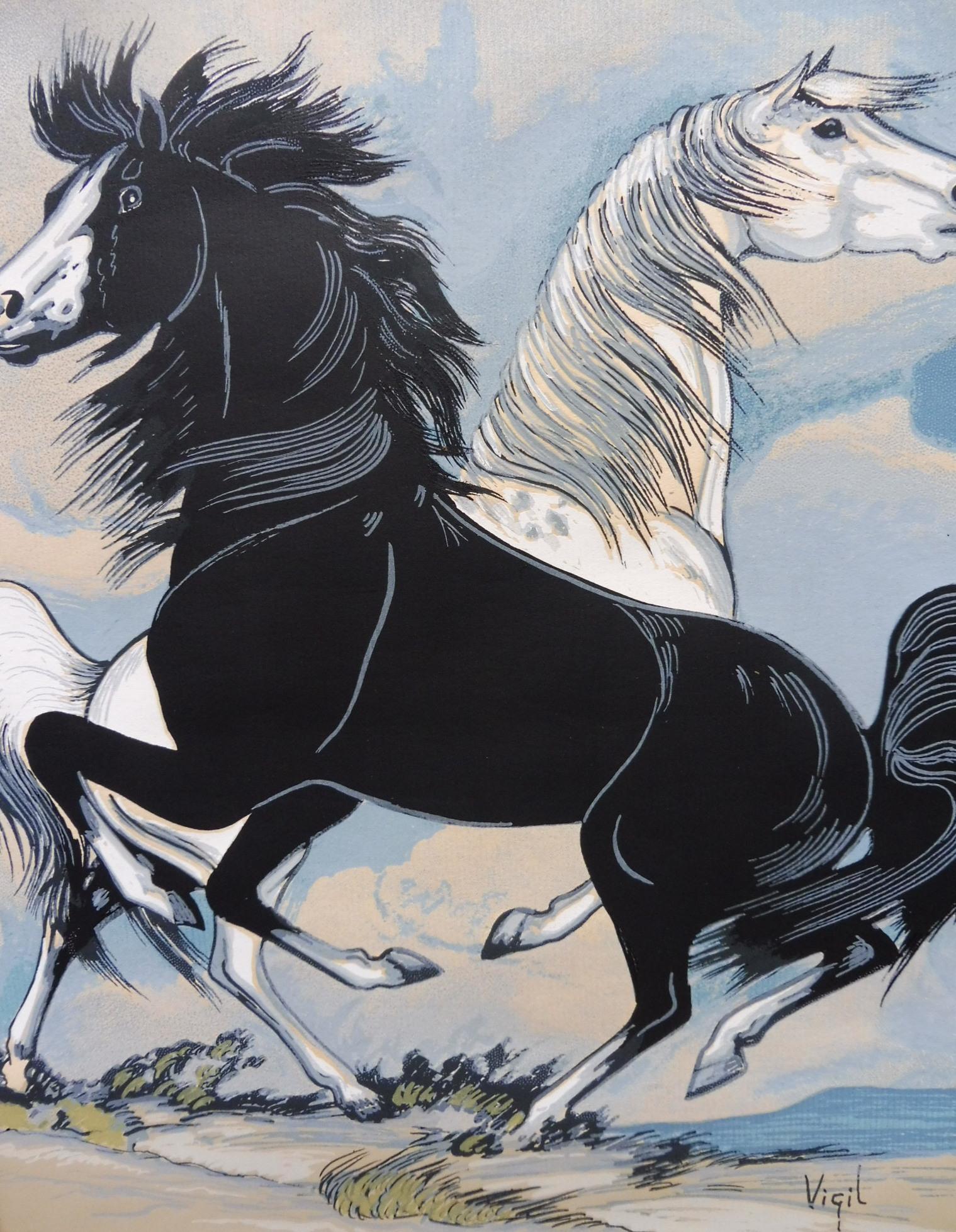 Watercolour & Ink Study of Stallions Artist Vigil (1 of 10) Watercolour & Ink Study of Stallions Artist Vigil (1 of 10)