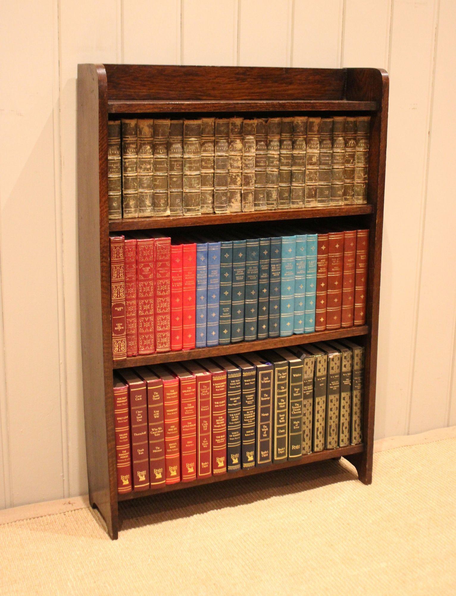 Small Oak Open Bookcase (1 of 11)