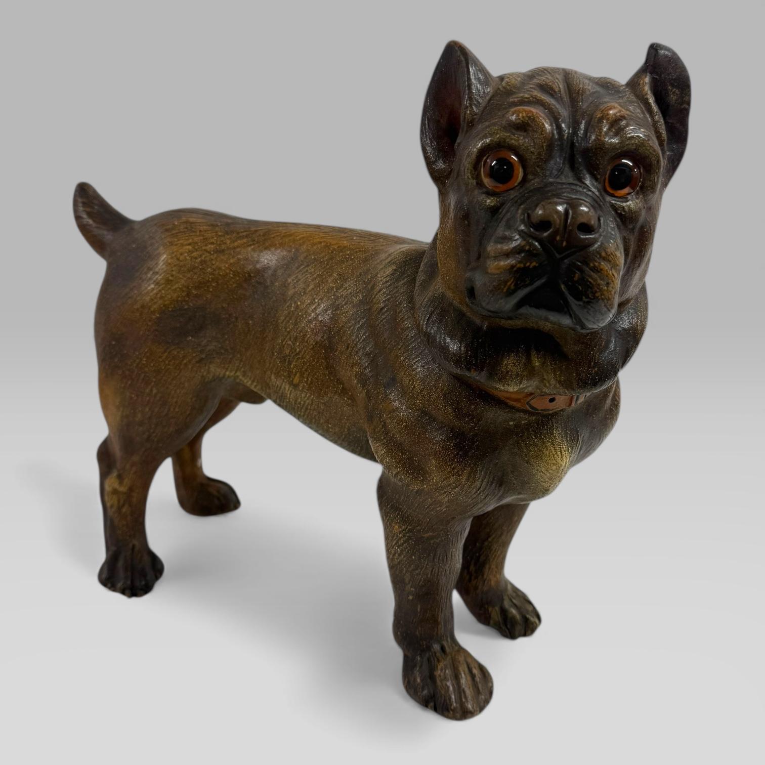 Antique Austrian Terracotta Life-size Pug Puppy Dog Sculpture (1 of 8) Antique Austrian Terracotta Life-size Pug Puppy Dog Sculpture (1 of 8)