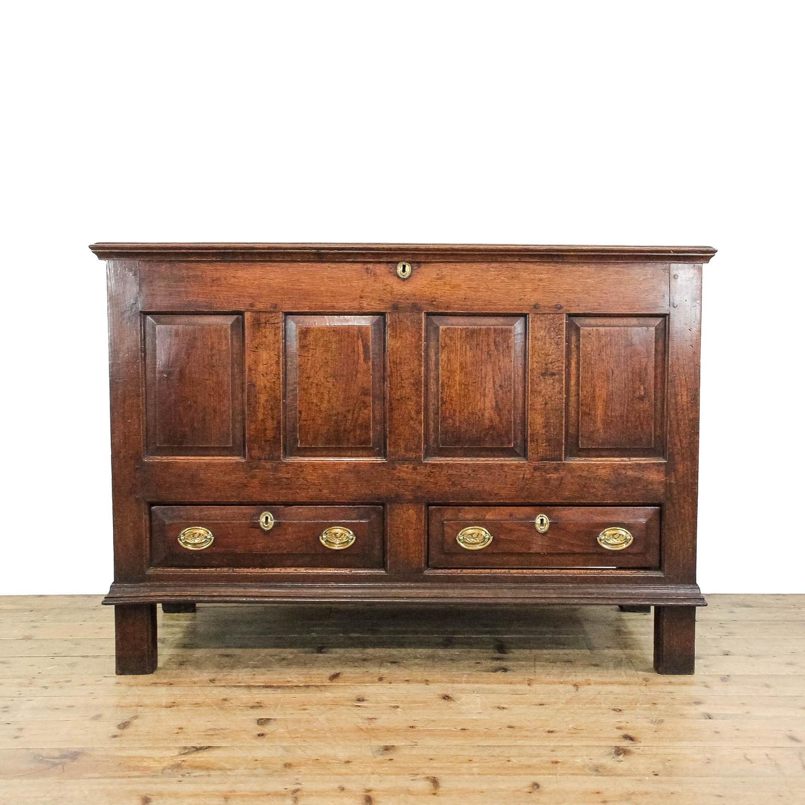 Antique 18th Century Oak Mule Chest (1 of 12)