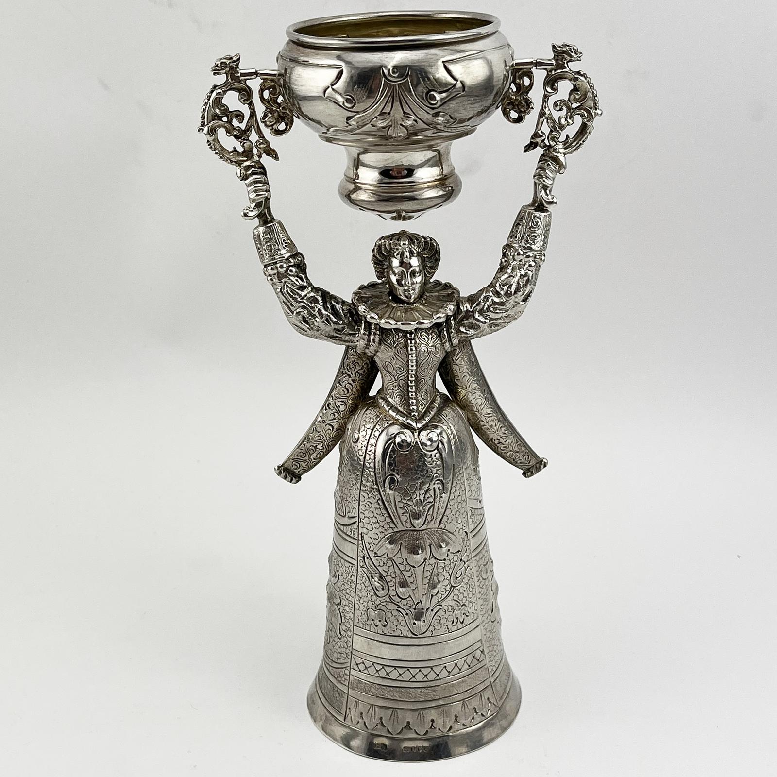 Bernard Muller Sterling Silver Wager or Marriage Cup (1 of 7)