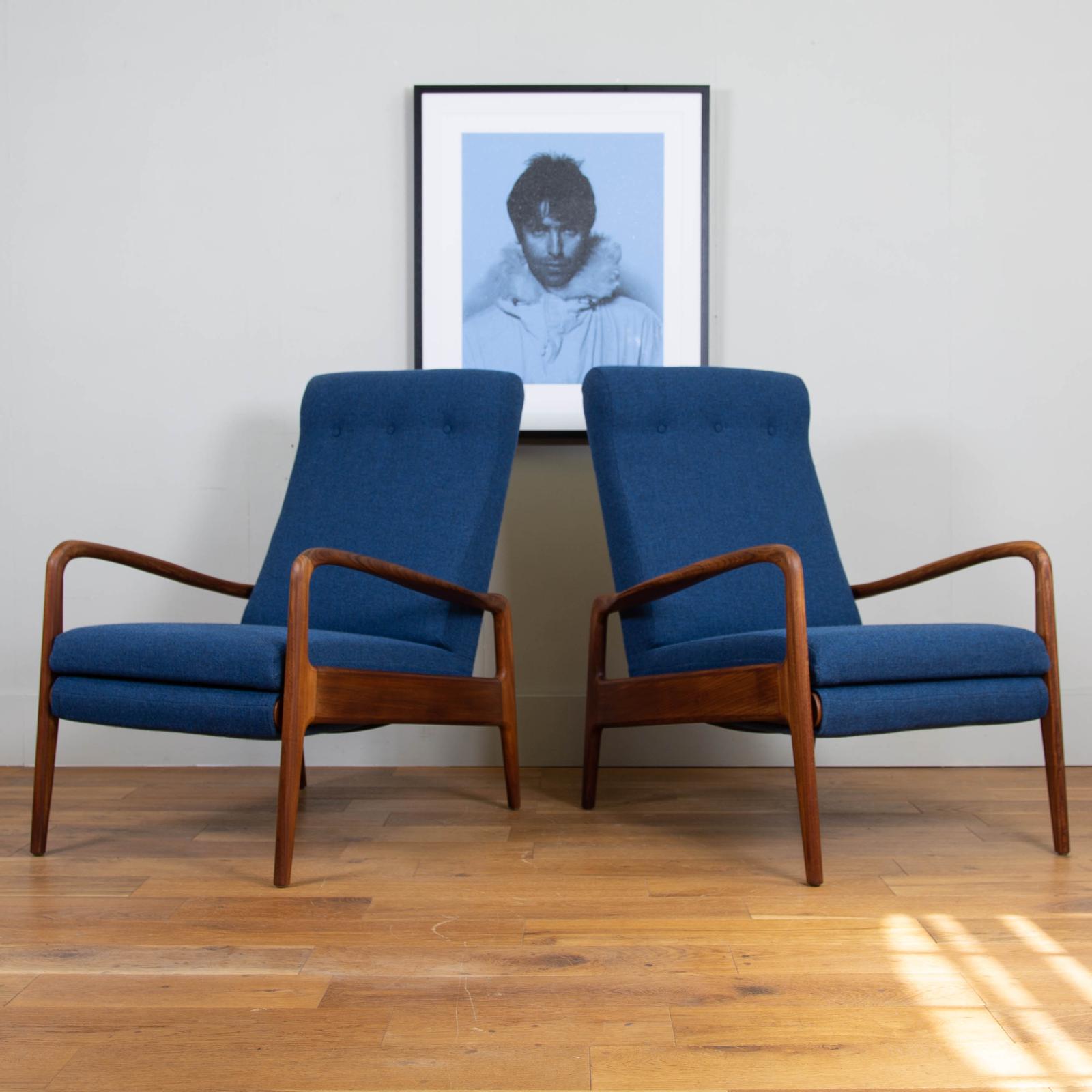 Greaves & Thomas Mid Century Teak Reclining Armchair New Upholstery - We Have 2 (1 of 16) Greaves & Thomas Mid Century Teak Reclining Armchair New Upholstery - We Have 2 (1 of 16)