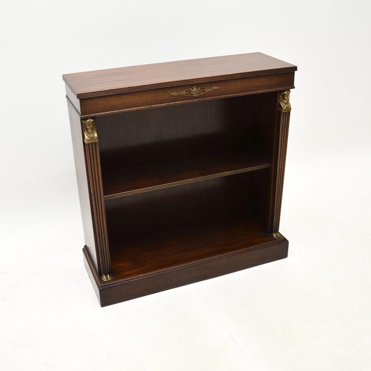 Neoclassical Empire Style Mahogany Open Bookcase (1 of 8) Neoclassical Empire Style Mahogany Open Bookcase (1 of 8)