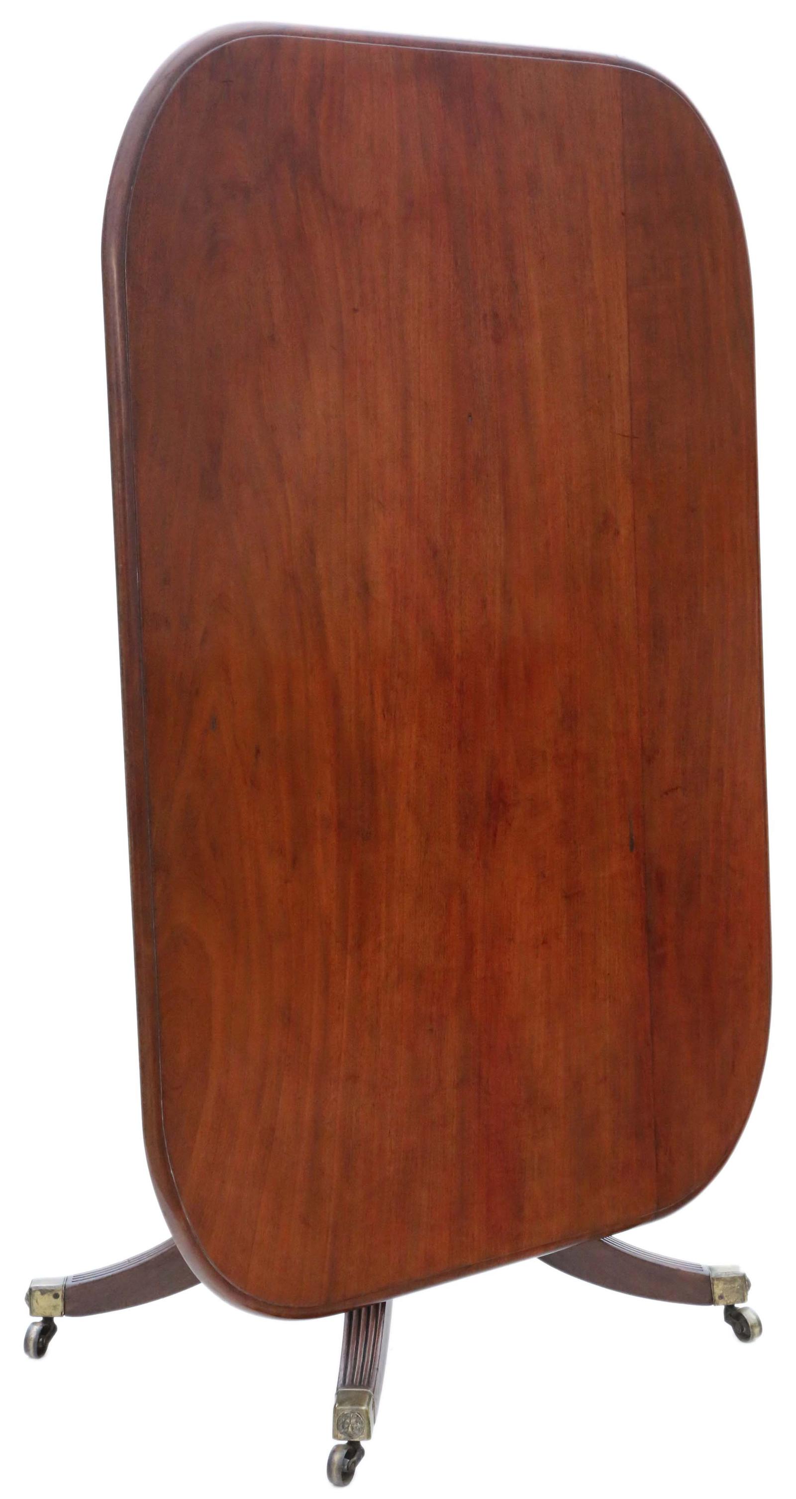 Regency 1825 Mahogany Loo Breakfast Centre Table Tilt Top (1 of 8)