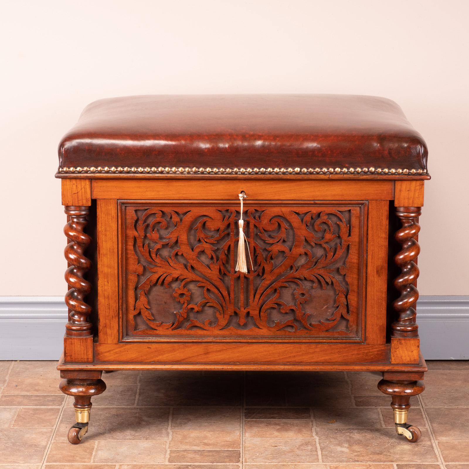 Victorian Walnut Canterbury Stool (1 of 17)
