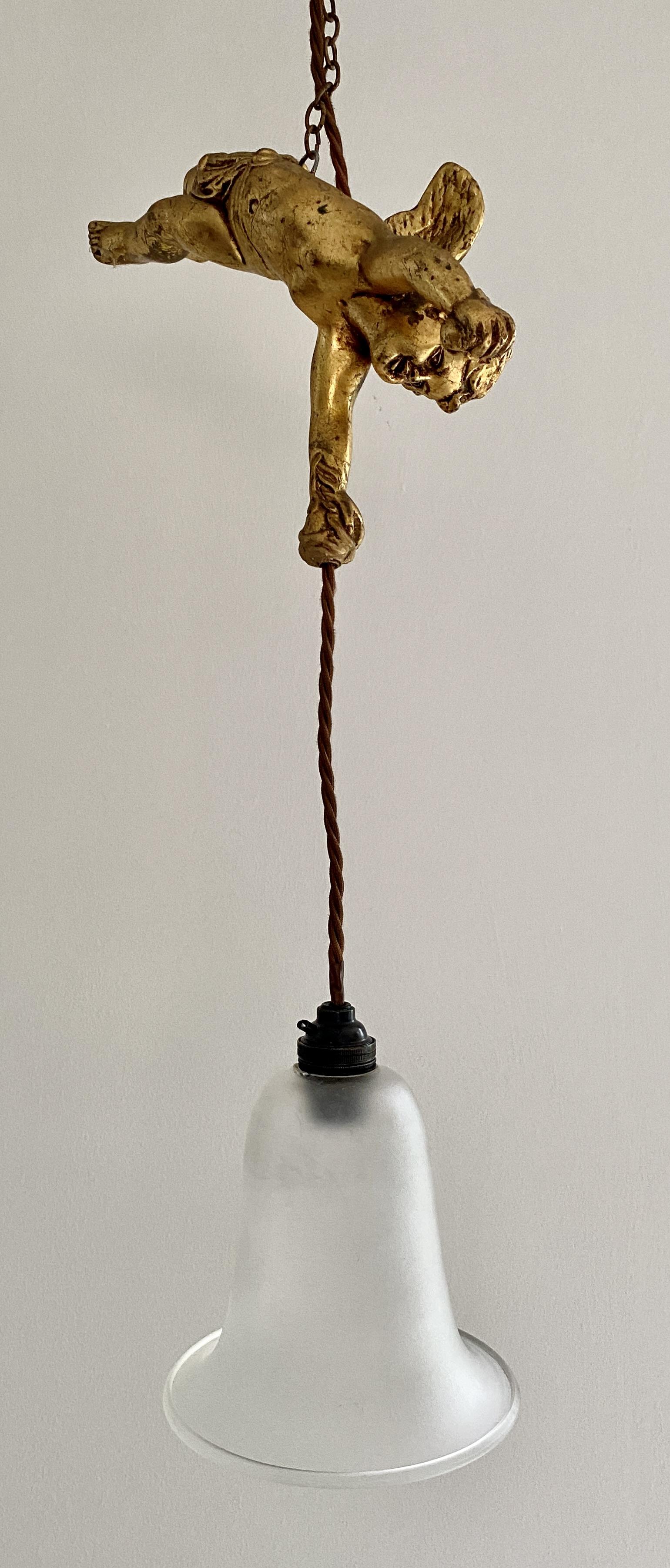 Flying Cherub Light c.1920 (1 of 8)