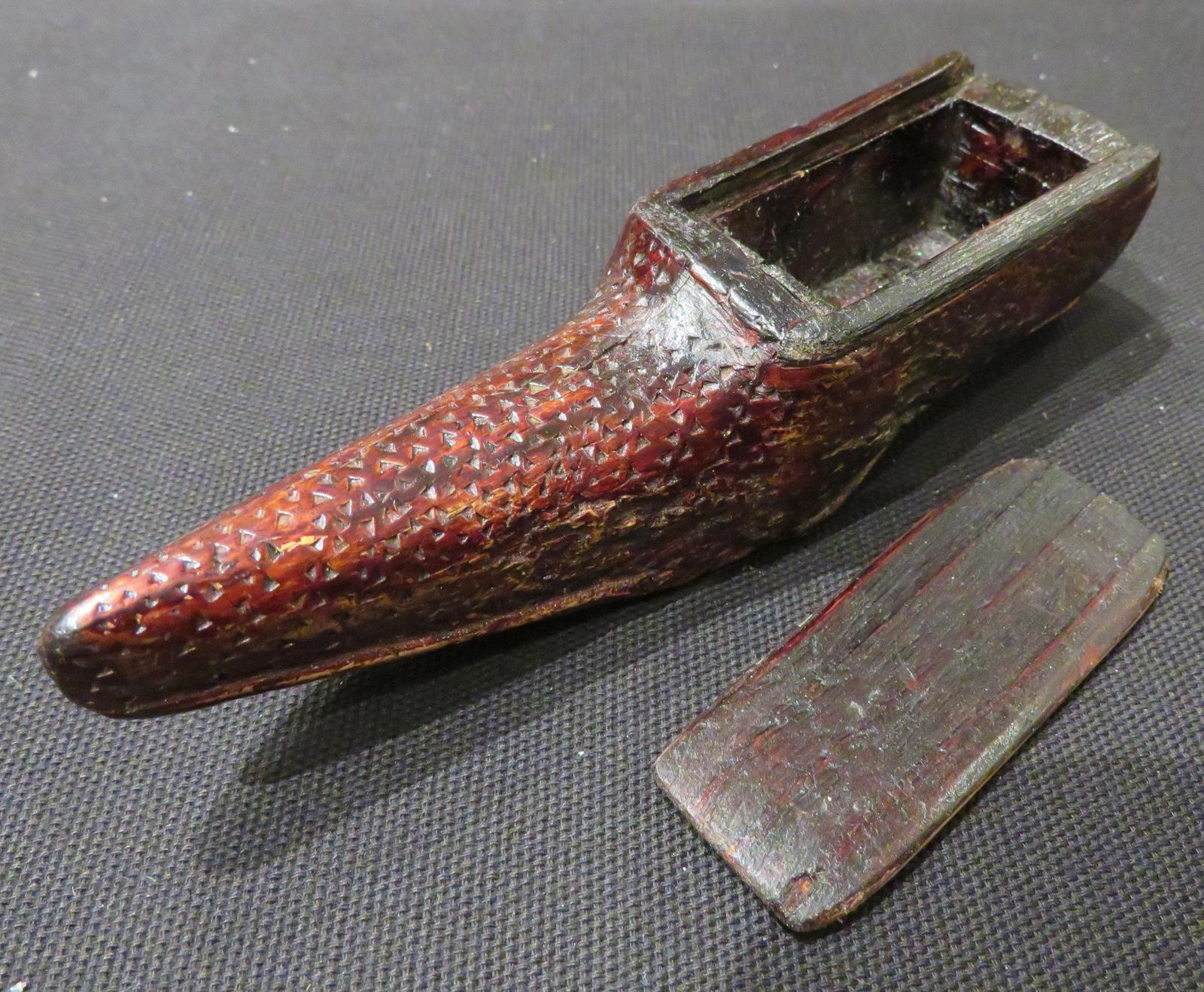 Late Georgian Mahogany Snuff Shoe (1 of 5)
