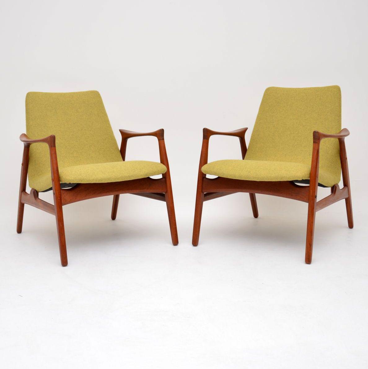 Pair of Danish Teak Armchairs by Arne Hovmand-Olsen for Mogens Kold (1 of 14) Pair of Danish Teak Armchairs by Arne Hovmand-Olsen for Mogens Kold (1 of 14)