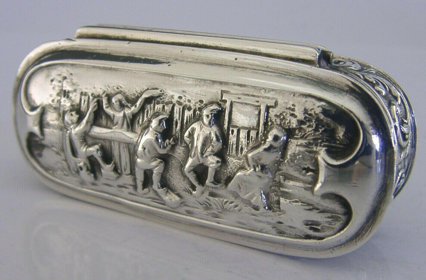 Beautiful Dutch Solid Silver Snuff Trinket Box (1 of 9) Beautiful Dutch Solid Silver Snuff Trinket Box (1 of 9)