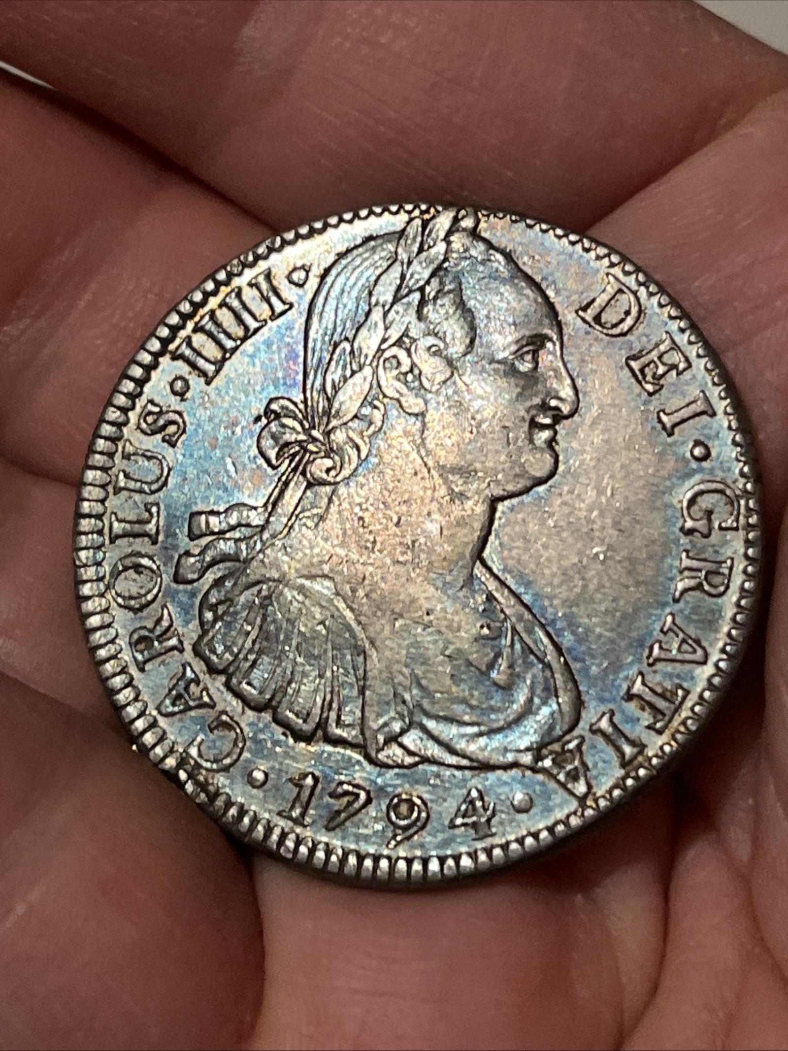 Charles IV - Silver 1794 8 Reales - Mexico (1 of 8) Charles IV - Silver 1794 8 Reales - Mexico (1 of 8)