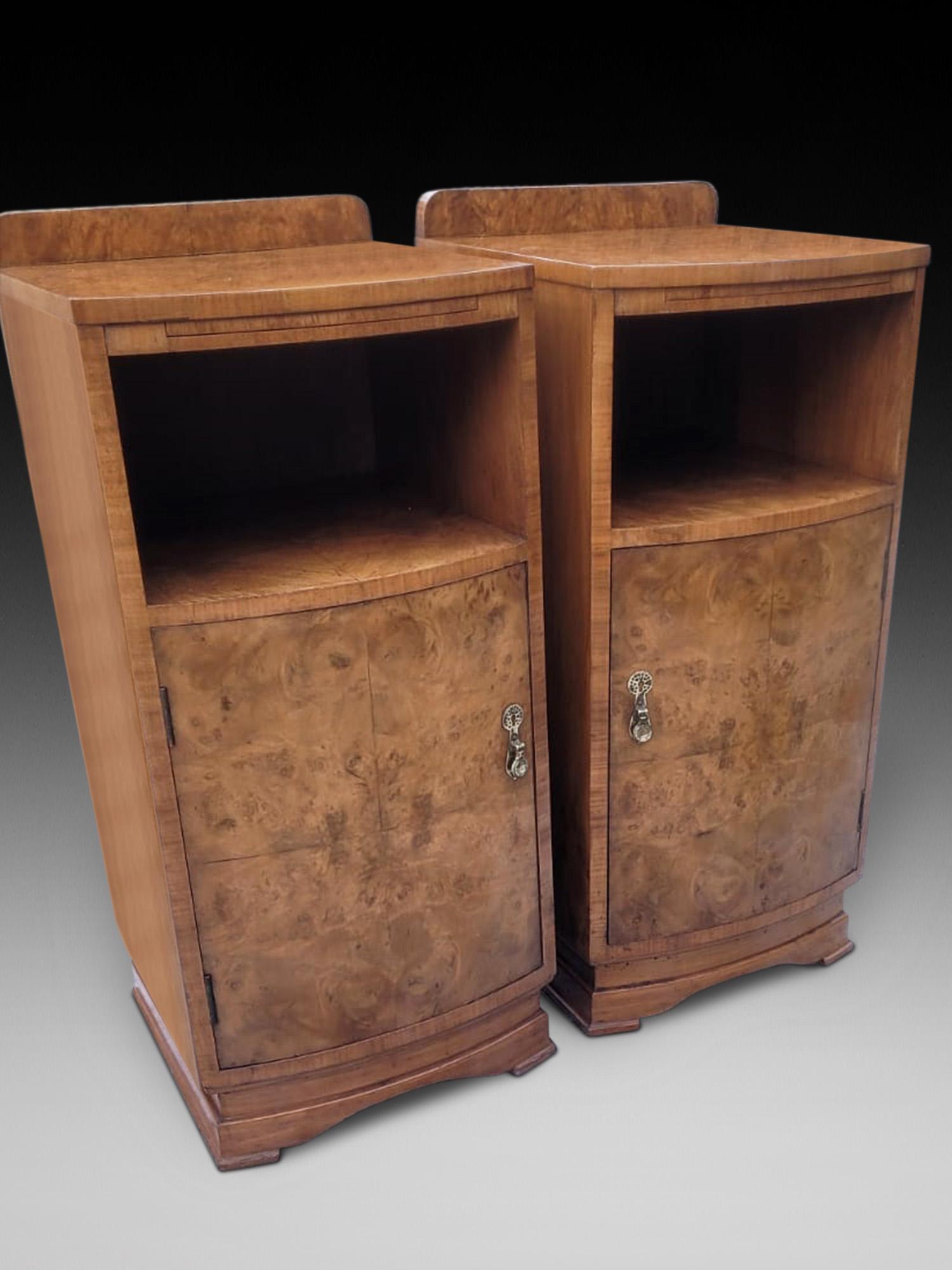 Pair of Art Deco Style Bedside Cabinets (1 of 4)