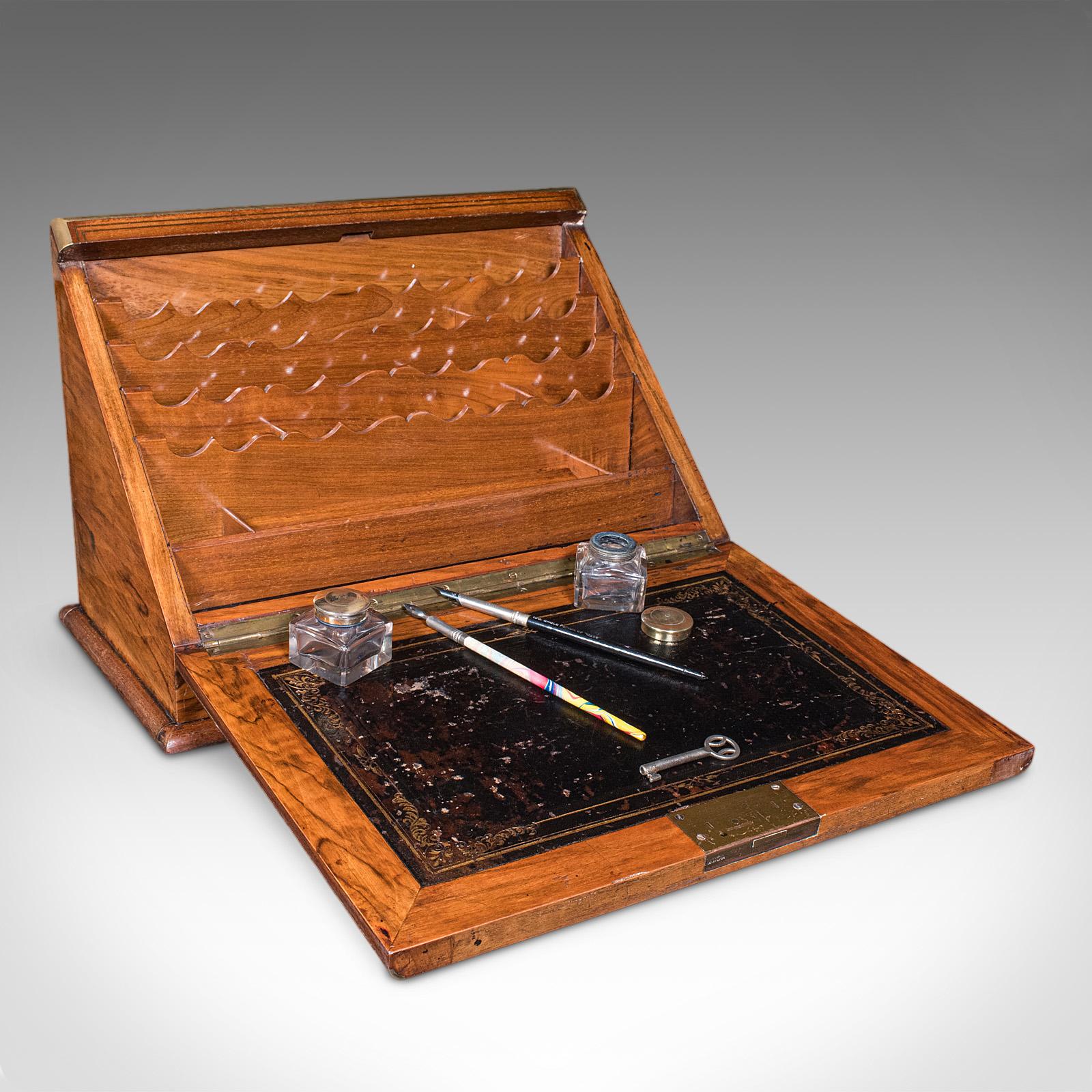 Antique Admiral's Writing Station, English, Walnut, Stationery Case - Regency (1 of 12) Antique Admiral's Writing Station, English, Walnut, Stationery Case - Regency (1 of 12)