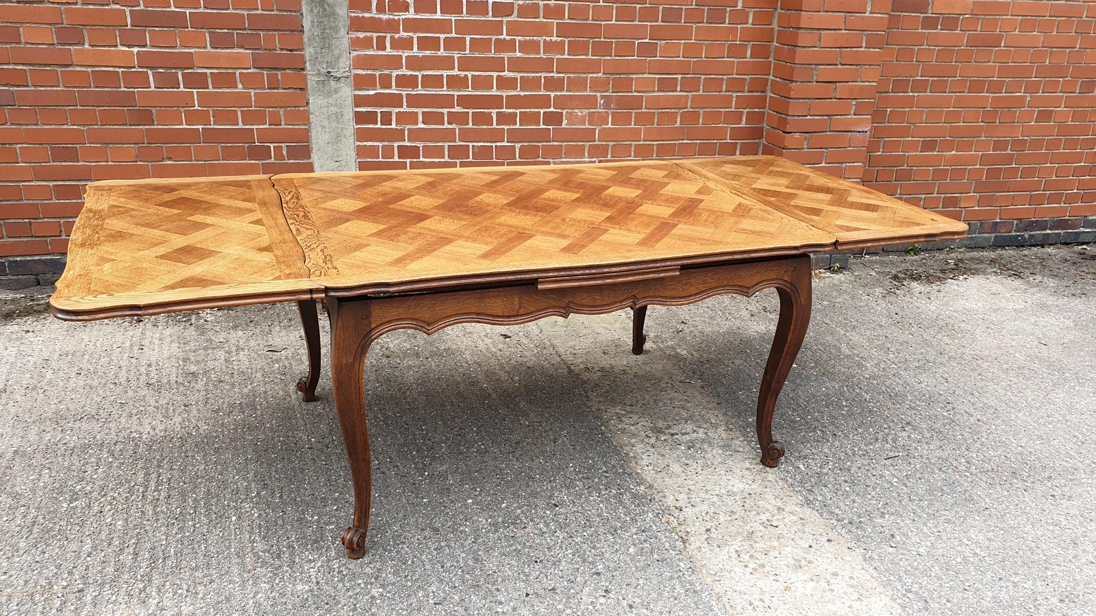 French Oak Drawleaf Table (1 of 1)