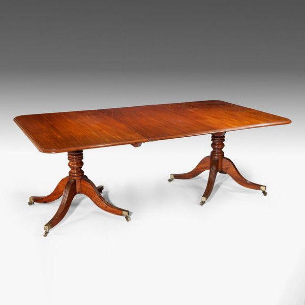 Georgian Twin Pillar Antique Dining Table (1 of 6)