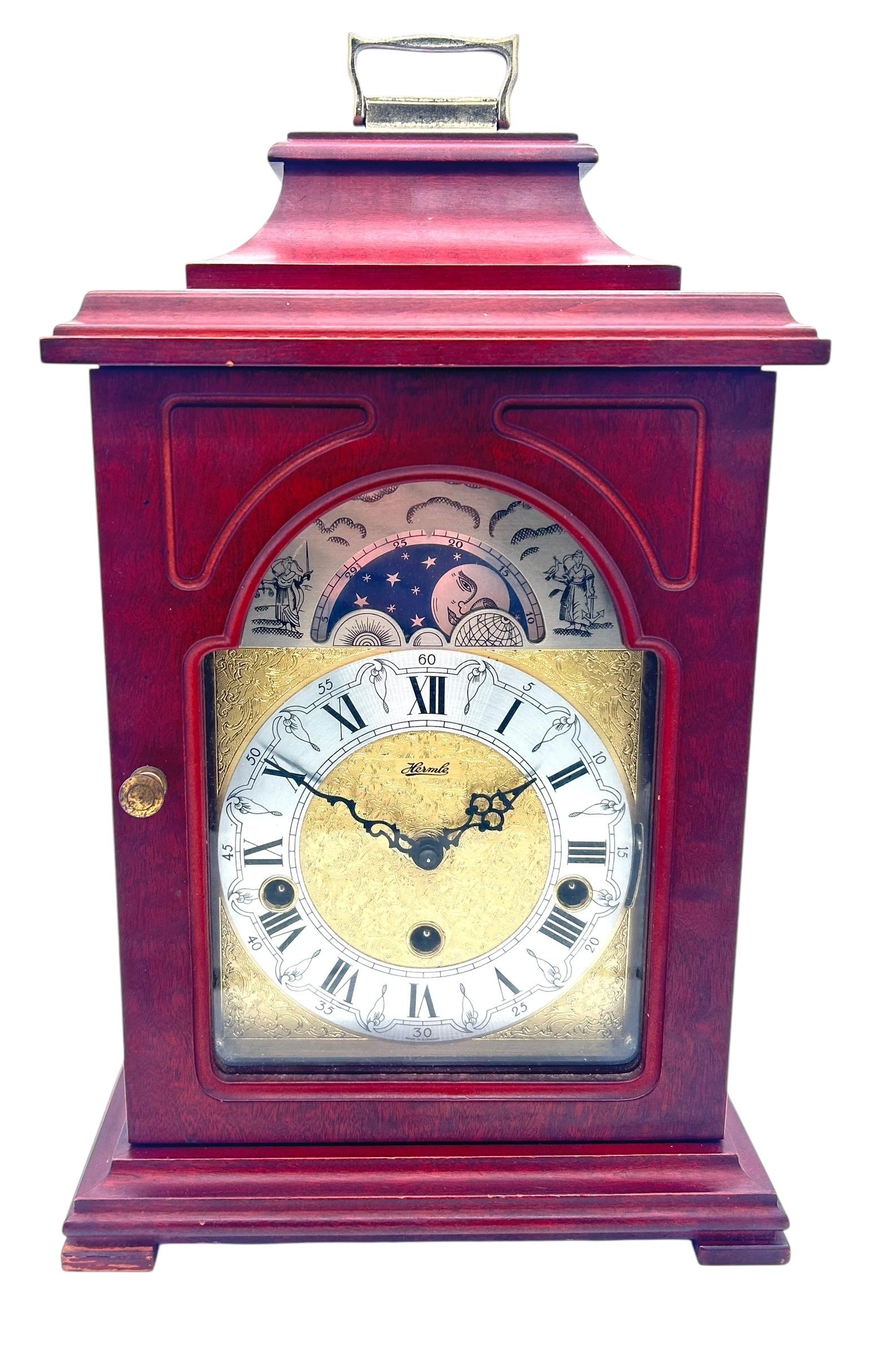 Incredible Hermle Double Chime Bracket Clock (1 of 11)