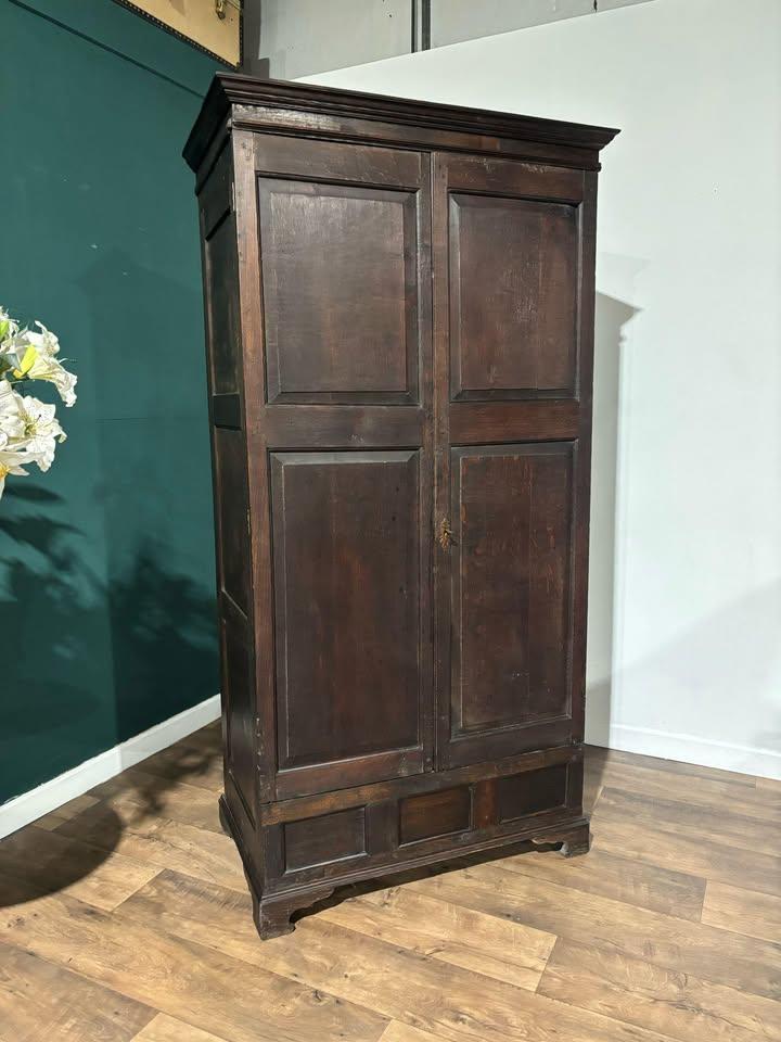 Early Oak Two Door Hall Wardrobe (1 of 16) Early Oak Two Door Hall Wardrobe (1 of 16)