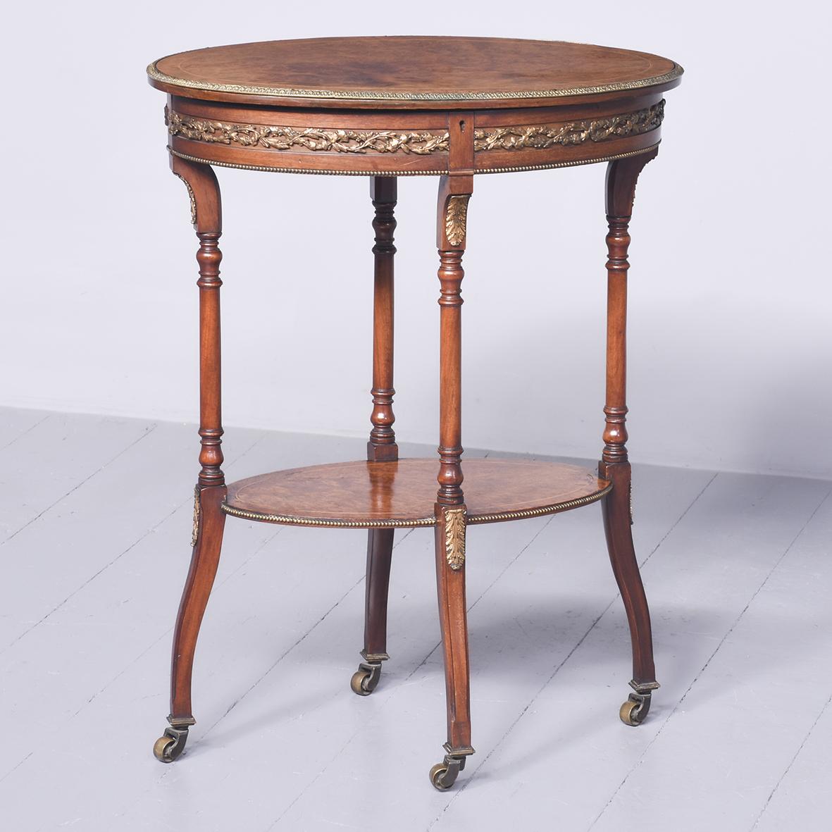 Victorian Amboyna Occasional Table (1 of 1)
