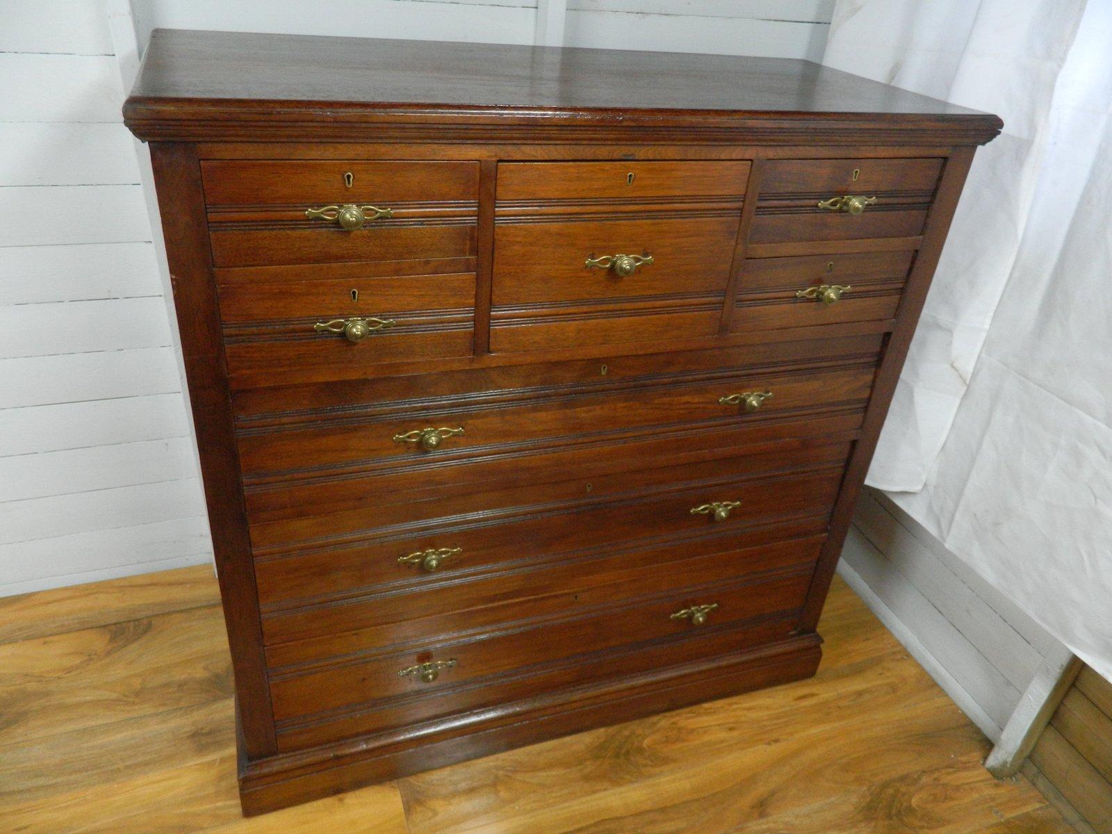 Walnut Chest of Drawers with Top Hat Drawer (1 of 12) Walnut Chest of Drawers with Top Hat Drawer (1 of 12)