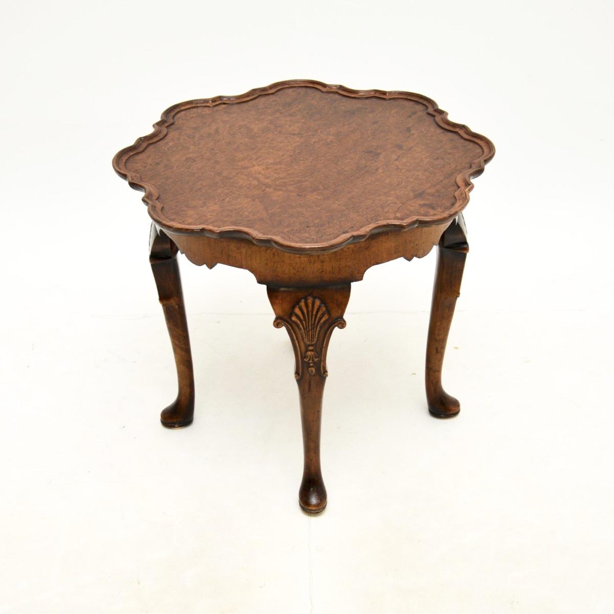 Antique Burr Walnut Pie Crust Coffee Table (1 of 8) Antique Burr Walnut Pie Crust Coffee Table (1 of 8)