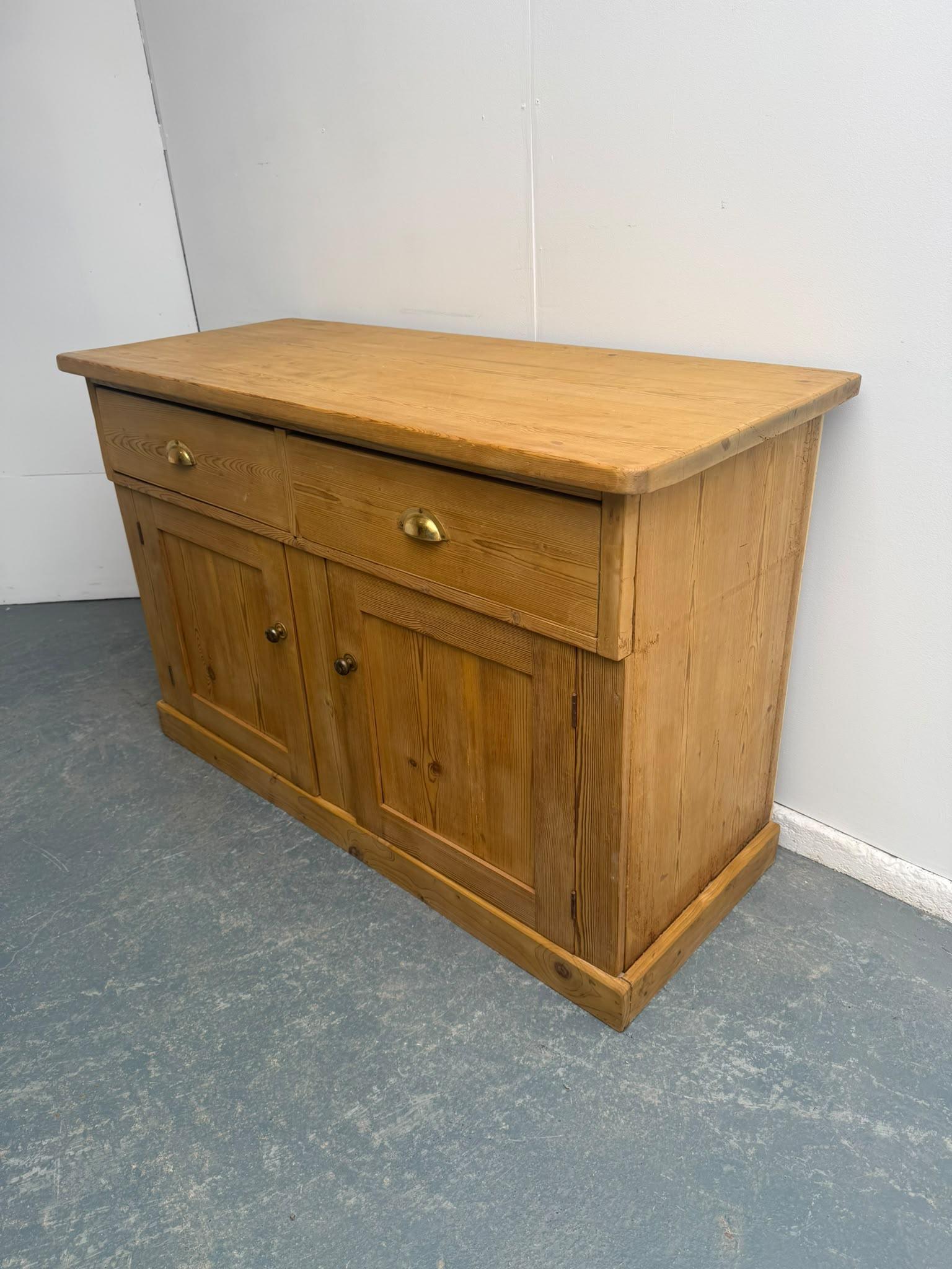 A Classic English Victorian Antique Pine Waxed Wide 2 Door 2 Drawer Dresser Base (1 of 10) A Classic English Victorian Antique Pine Waxed Wide 2 Door 2 Drawer Dresser Base (1 of 10)